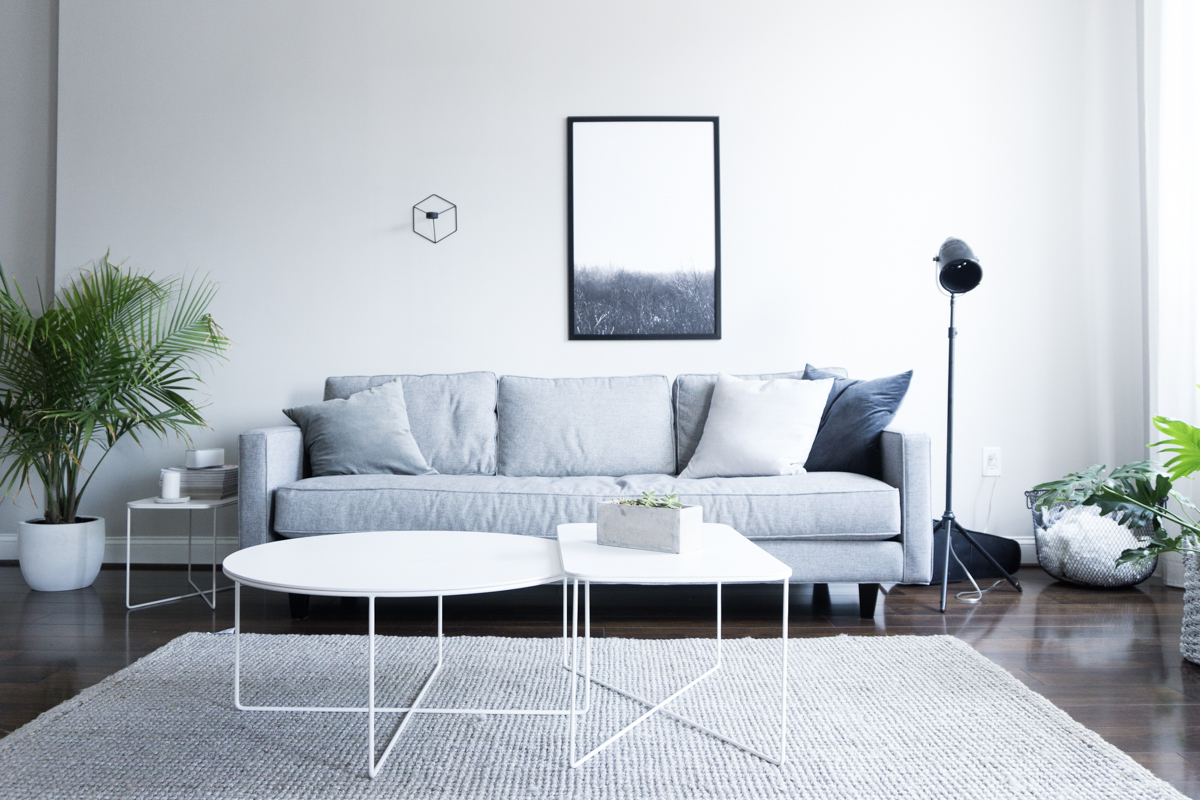 minimalist home living room interior grey white rg daily blog