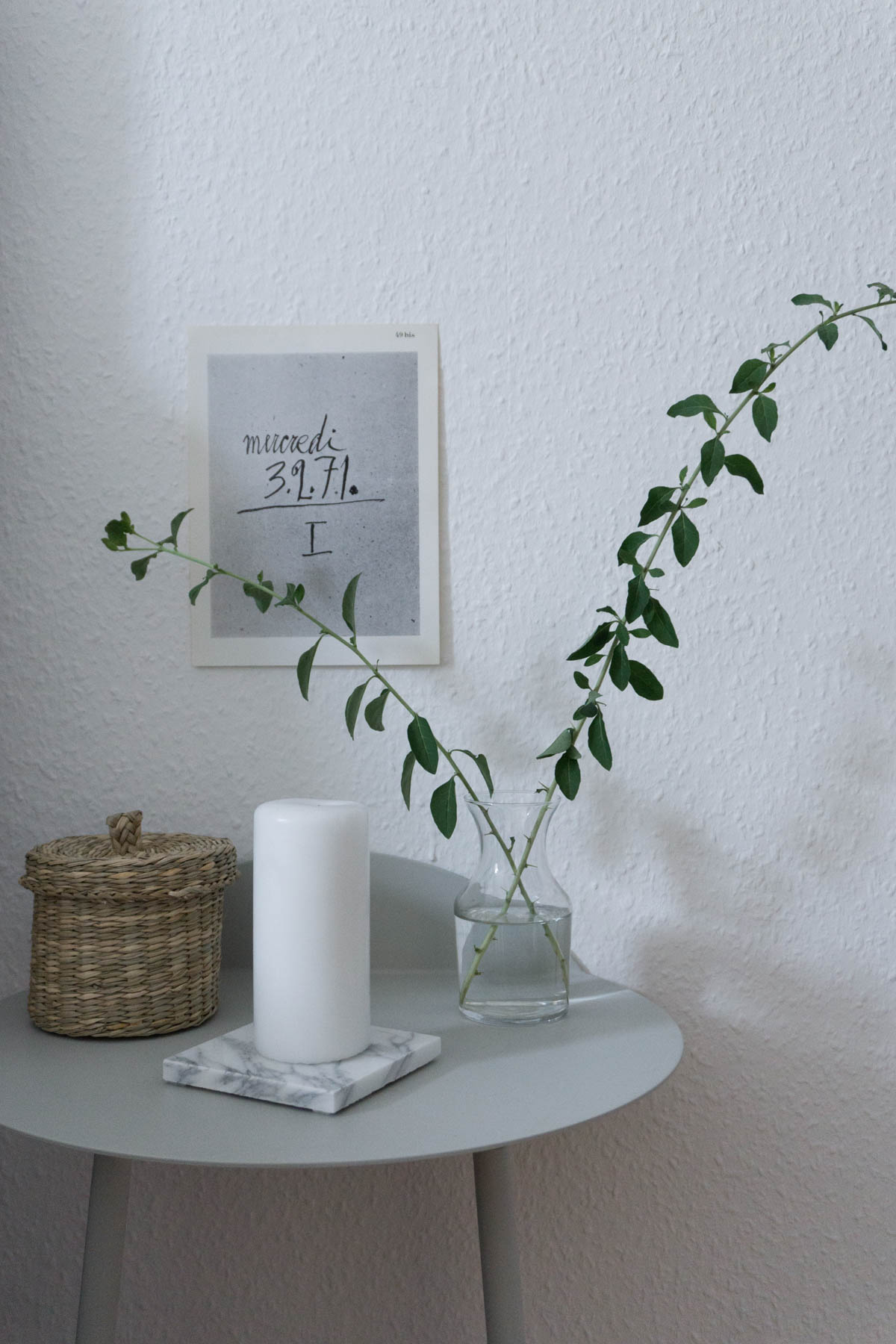 Scandinavian Interior / Side Table / Minimalist Home / Berlin Flat / RG Daily Blog