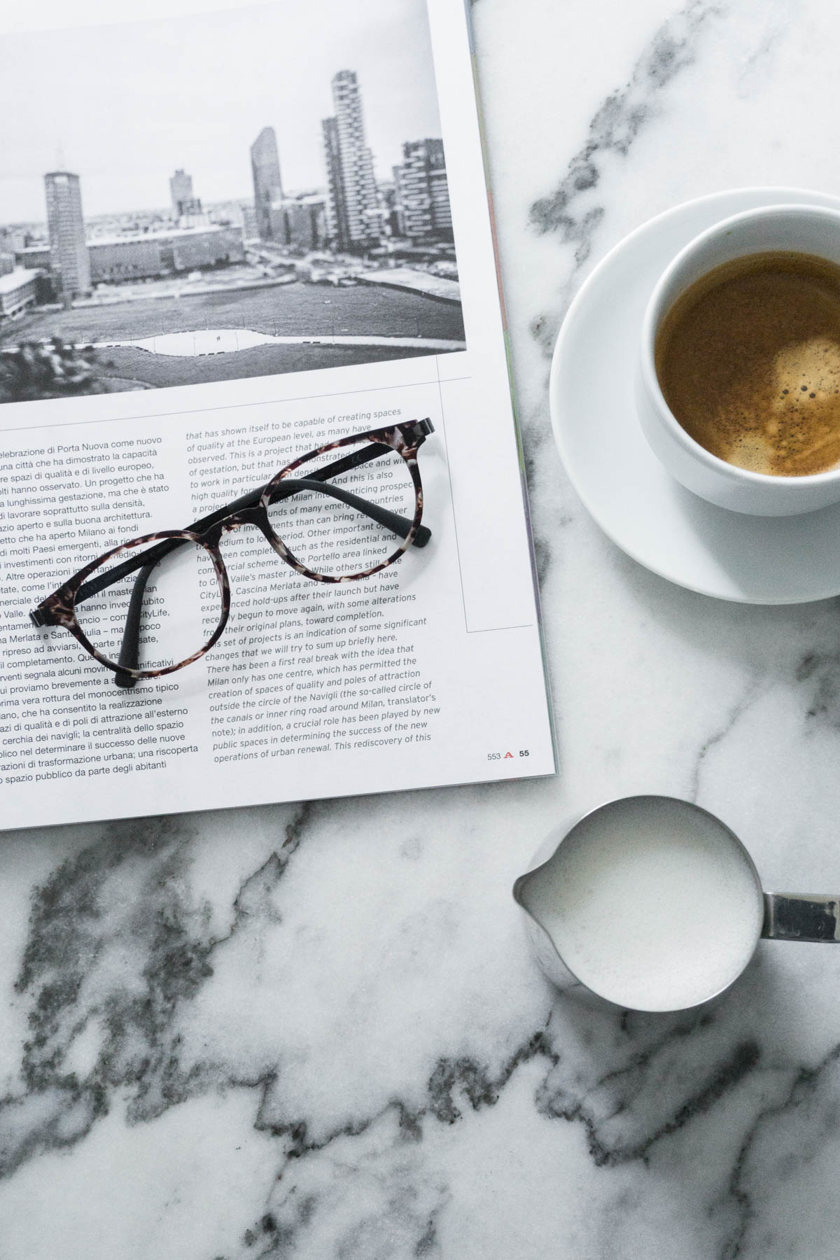 Morning Coffee Magazines and Glasses / RG Daily Blog