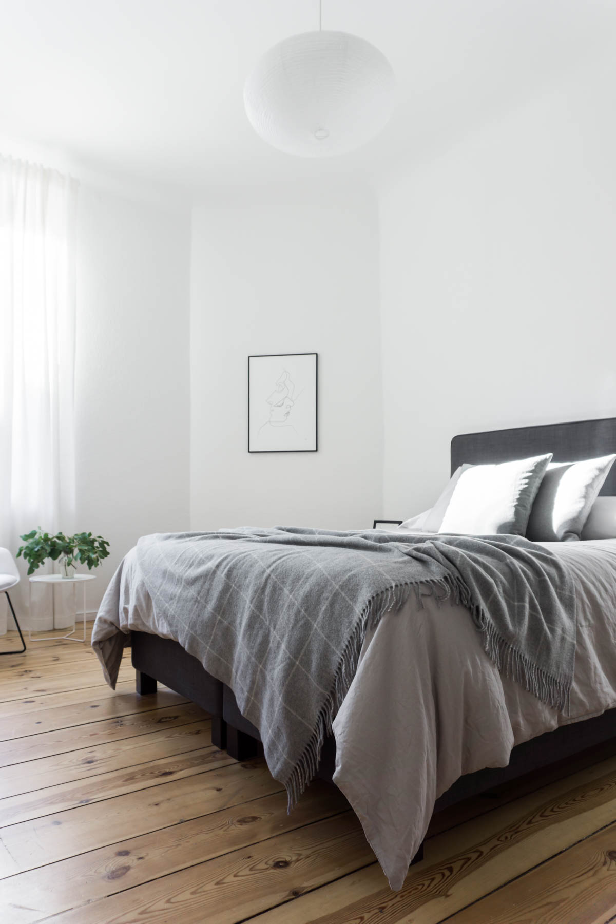 White Bedroom - Minimalist Bedroom, Scandinavian Design, Calming Interior // RG Daily Blog