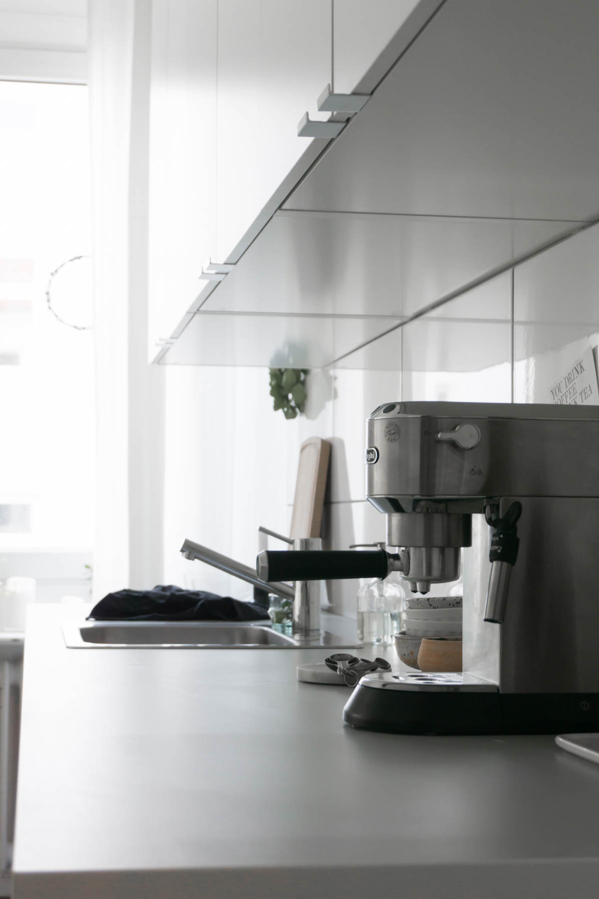 Scandinavian Kitchen - Small, White, Minimal - Interior Design // RG Daily Blog