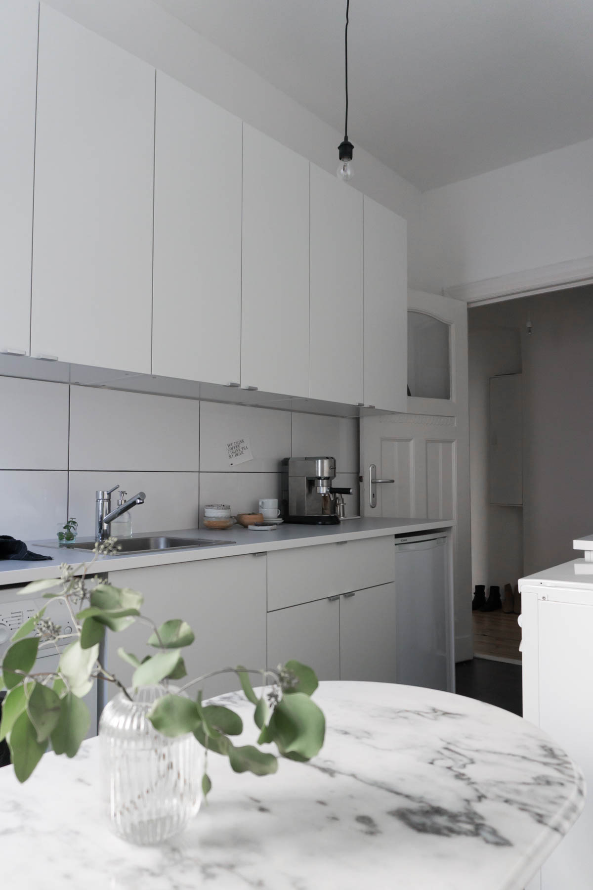 Scandinavian Ikea Kitchen - Small, White, Minimal - Interior Design // RG Daily Blog