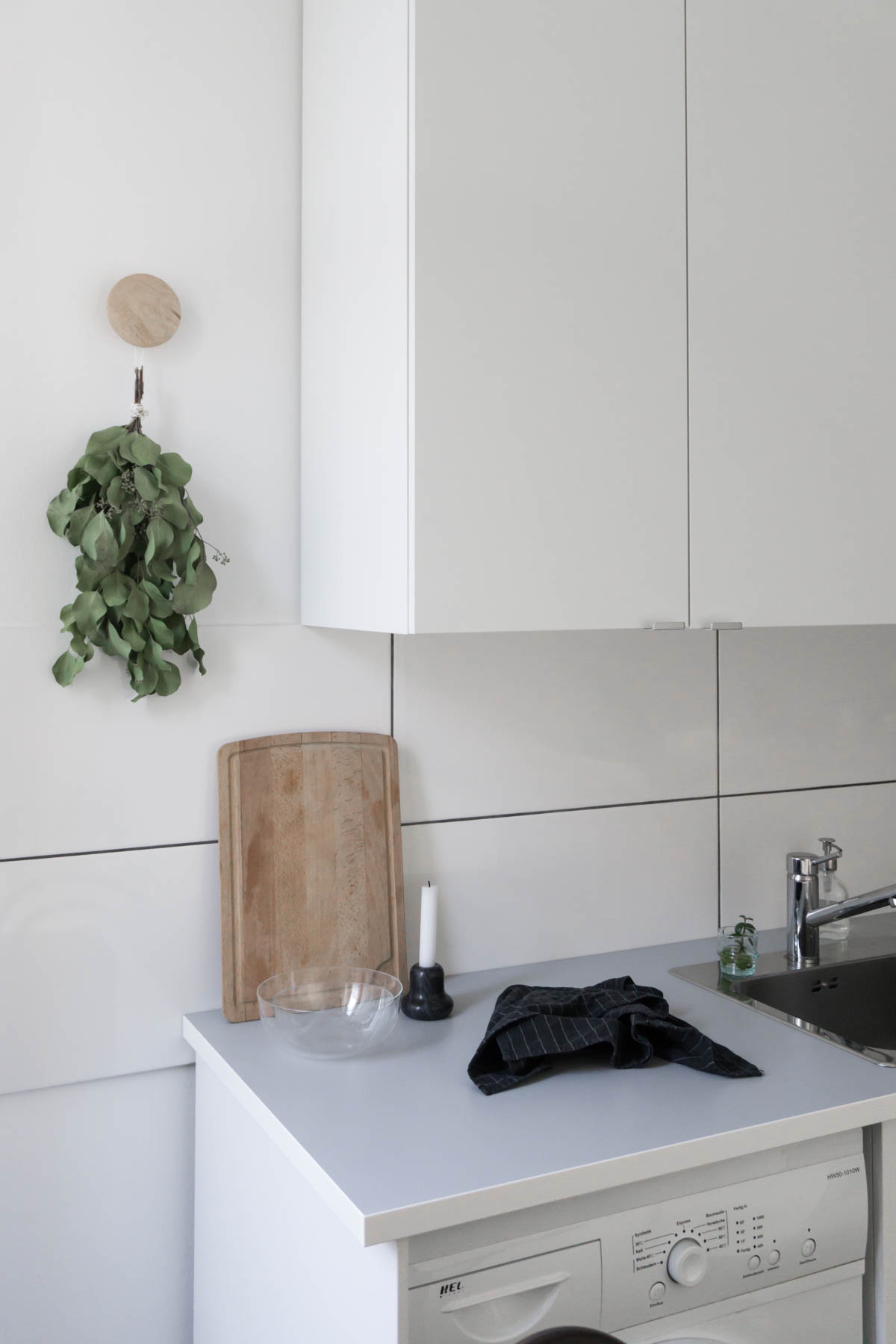 Scandinavian Ikea Kitchen - Small, White, Minimal - Interior Design // RG Daily Blog