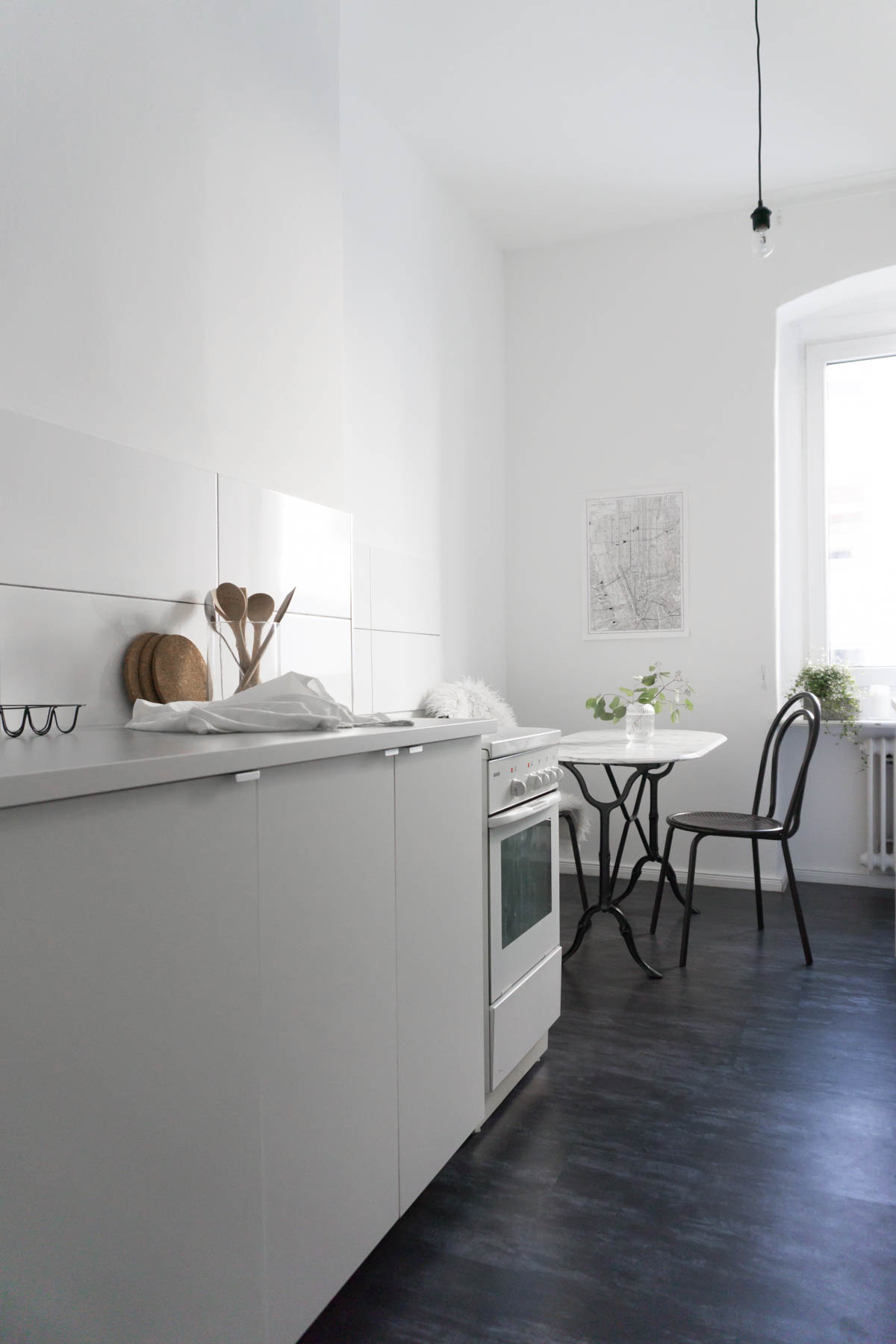 Scandinavian Kitchen - Small, White, Minimal - Interior Design // RG Daily Blog