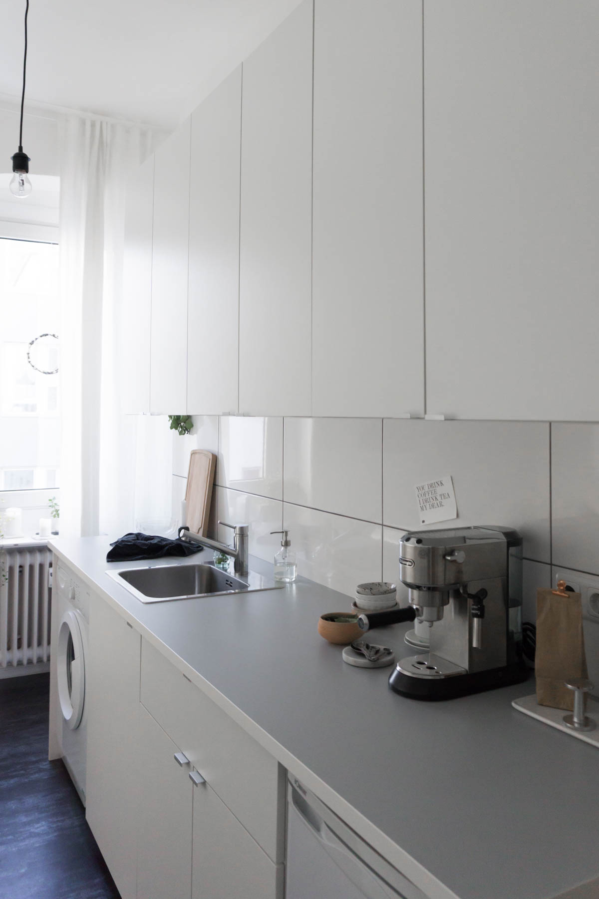 Scandinavian Kitchen - Small, White, Minimal - Interior Design // RG Daily Blog