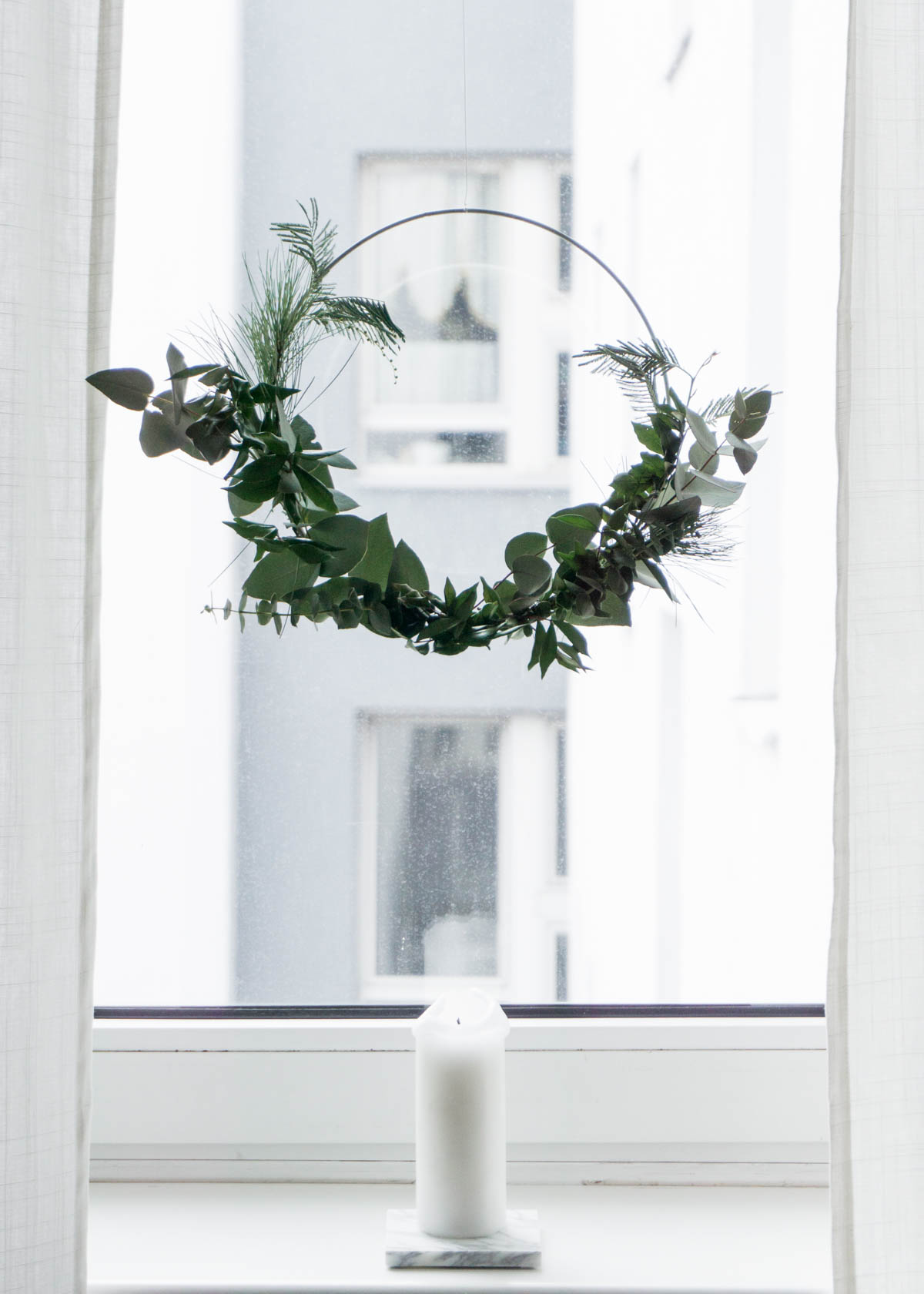 Scandinavian Christmas Decor, Eucalyptus Wreath - RG Daily Blog