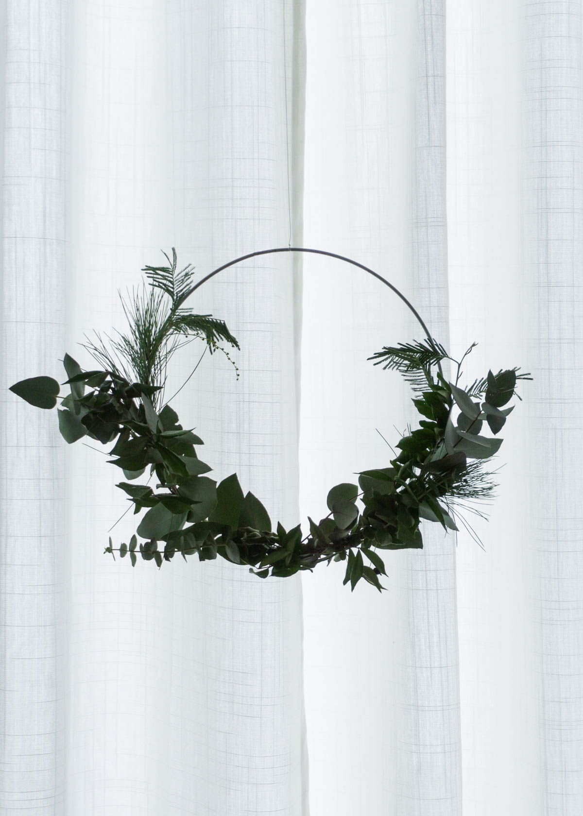 Scandinavian Christmas Decor, Eucalyptus Wreath - RG Daily Blog