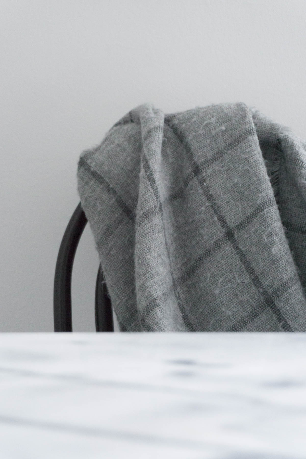 Cozy Kitchen Table, Scandinavian Christmas Decor, Grey Blanket - RG Daily Blog