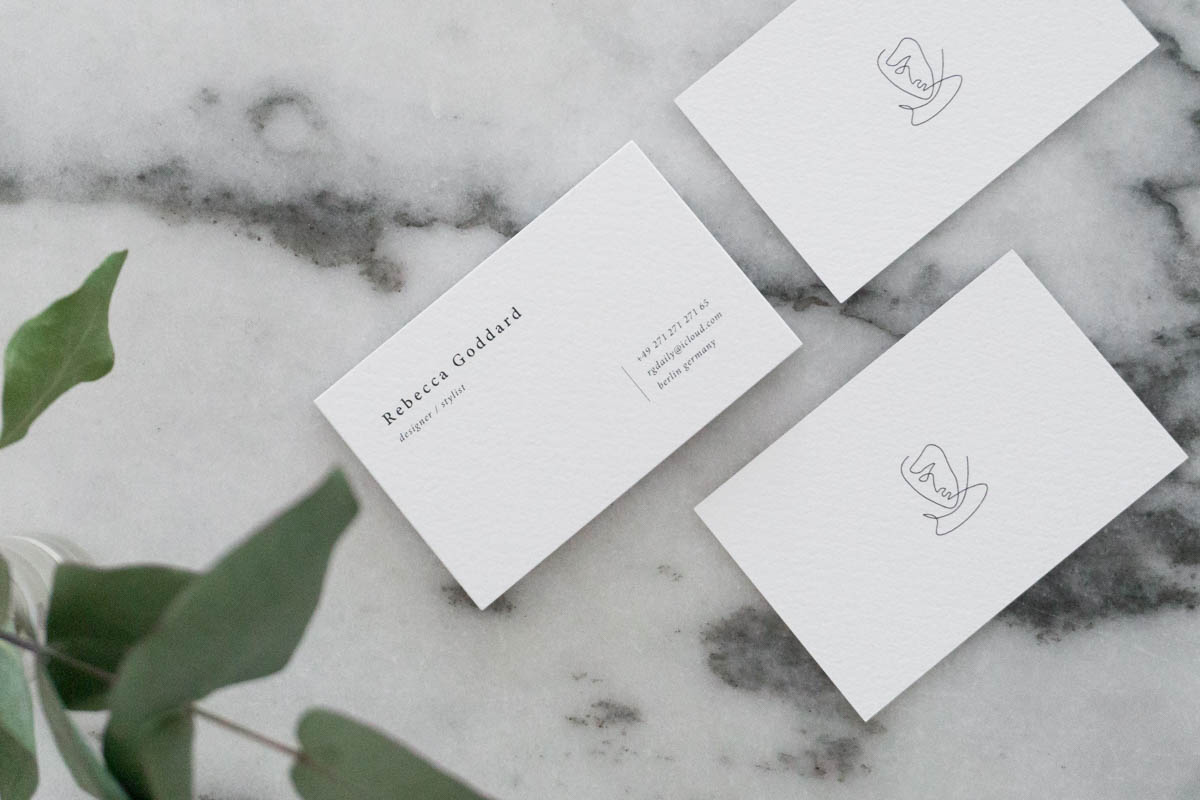 My Classic & Minimalistic Business Cards — RG Daily