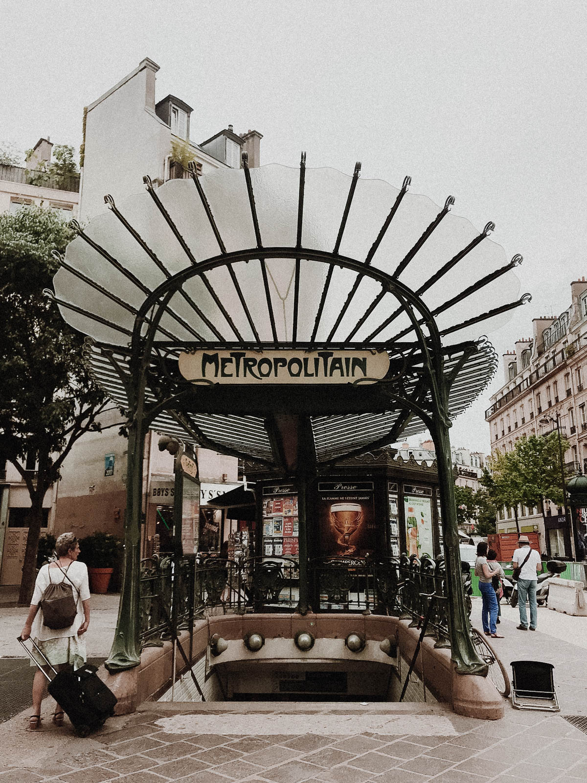 Paris France Travel Guide - Art Nouveau Metro Entry, European Architecture and Buildings / RG Daily Blog