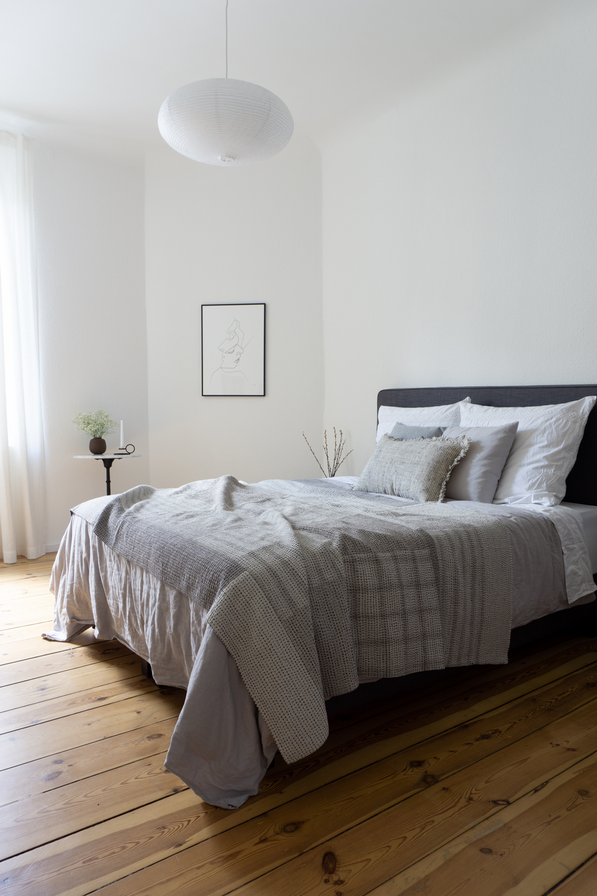 Sustainable Ethical and Scandinavian Bedding from Stitch by Stitch, Minimalist Natural Bedroom Interior Inspo / RG Daily Blog