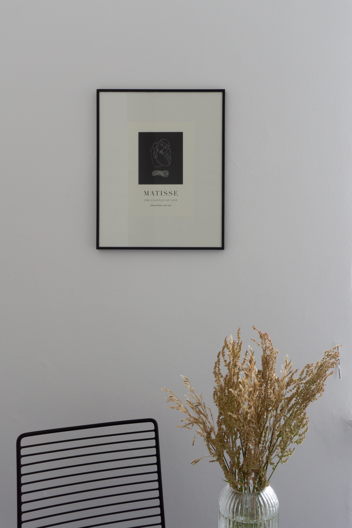 White and Beige Danish Inspired Kitchen | Matisse Artwork, Hay Hee Chair, Wheat Arrangement - RG Daily Blog, Interior Design