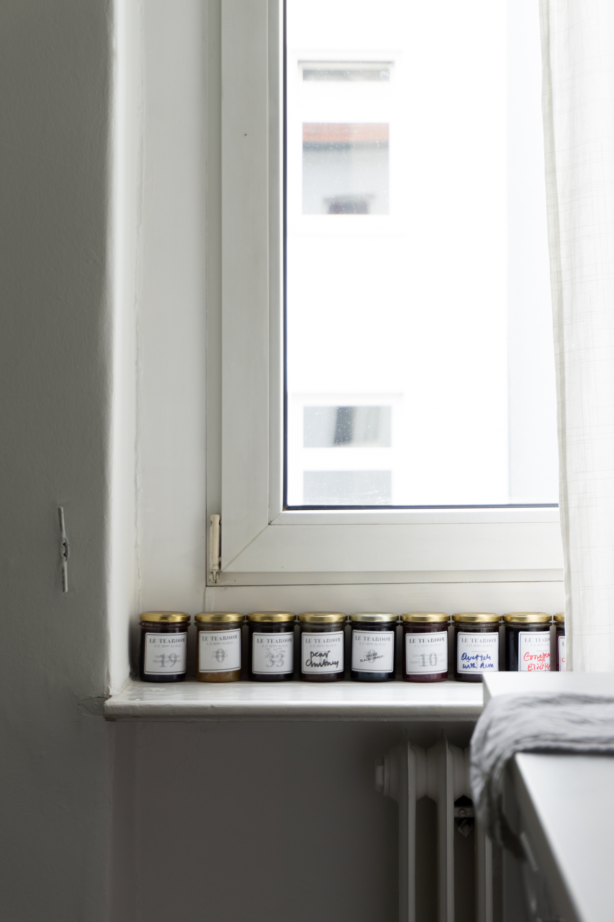 White and Beige Danish Inspired Kitchen | Tea Together Jams on Window - RG Daily Blog, Interior Design