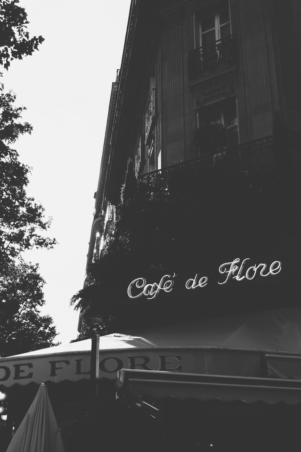 Paris in Black and White ~ Cafe de Flore / RG Daily Travel Blog