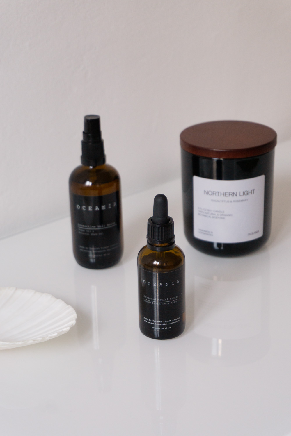 Oceania Skincare | Natural Minimalist Oil Skin Care, Made in Copenhagen | Beauty Product Photography | Slow Living, Self Care | RG Daily Blog