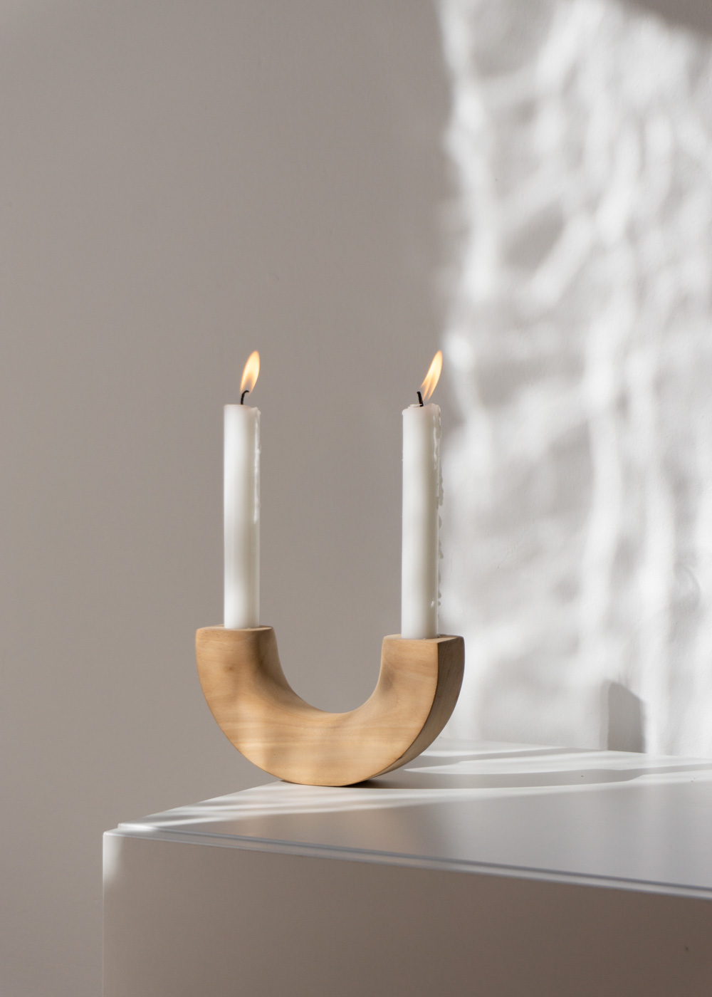 Foresta Arco Candle Holder, KleoCo. Ceramics ~ Table Setting, Slow Living, Simple For Everyday, Ethical Sustainable Brand, Fair Trade Design | Minimalist Home, Scandinavian Design, Sustainable Home, Natural Aesthetic | Product Photography, Light and Shadows, Danish Design Interior | RG Daily Blog