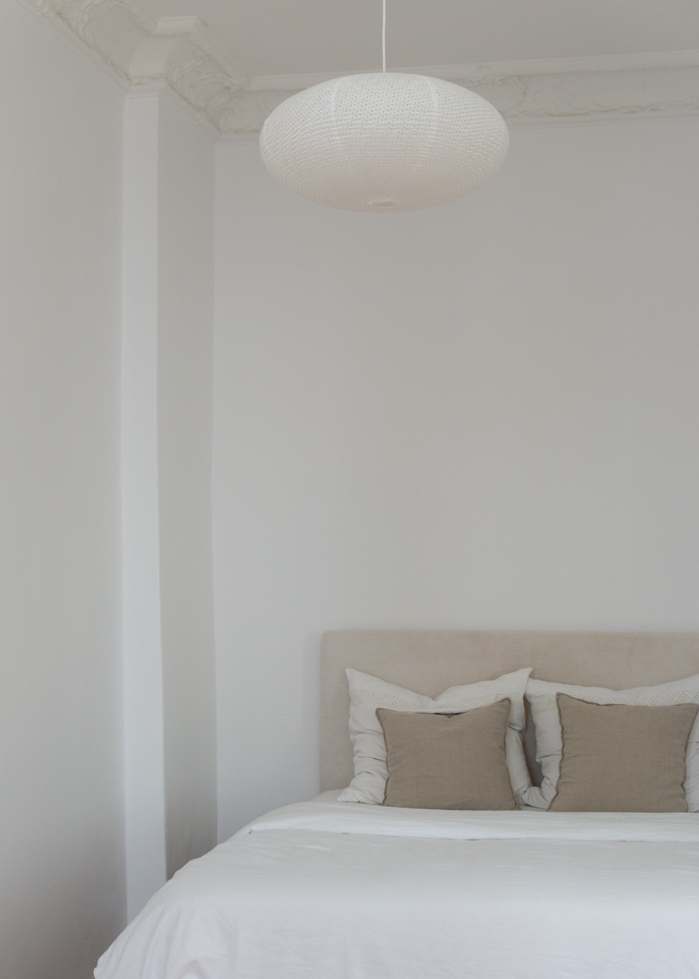 Bedroom | neutral interior, white and beige home, wood floors, minimalist simple decor, natural berlin apartment, scandinavian design, calm aesthetic