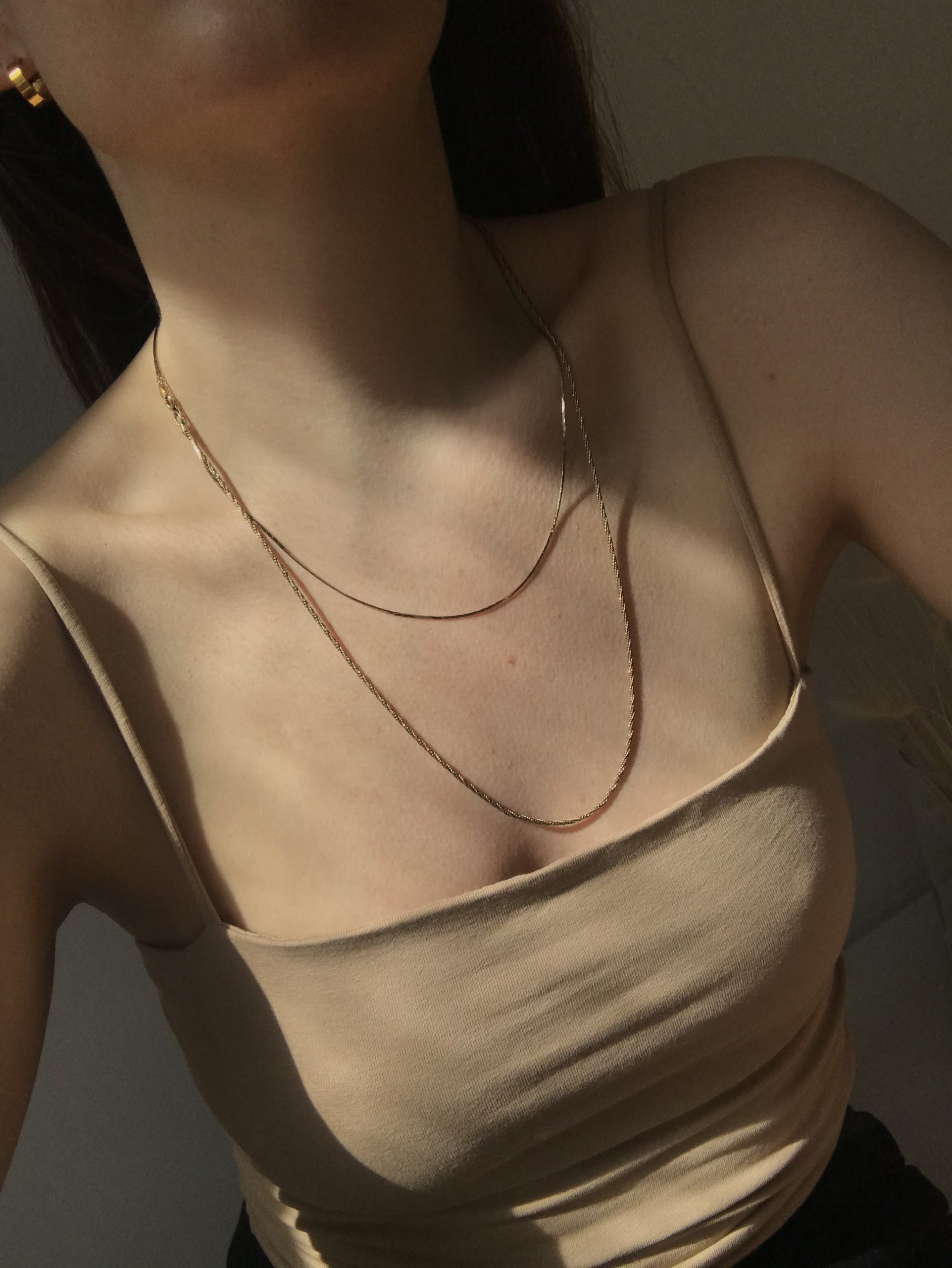 Gold Jewelry, minimalist fashion, light shadows, style, simple outfit, singlet top, beige aesthetic vintage gold door handles, european interior design inspo, historic building, white french doors | RG Daily Blog