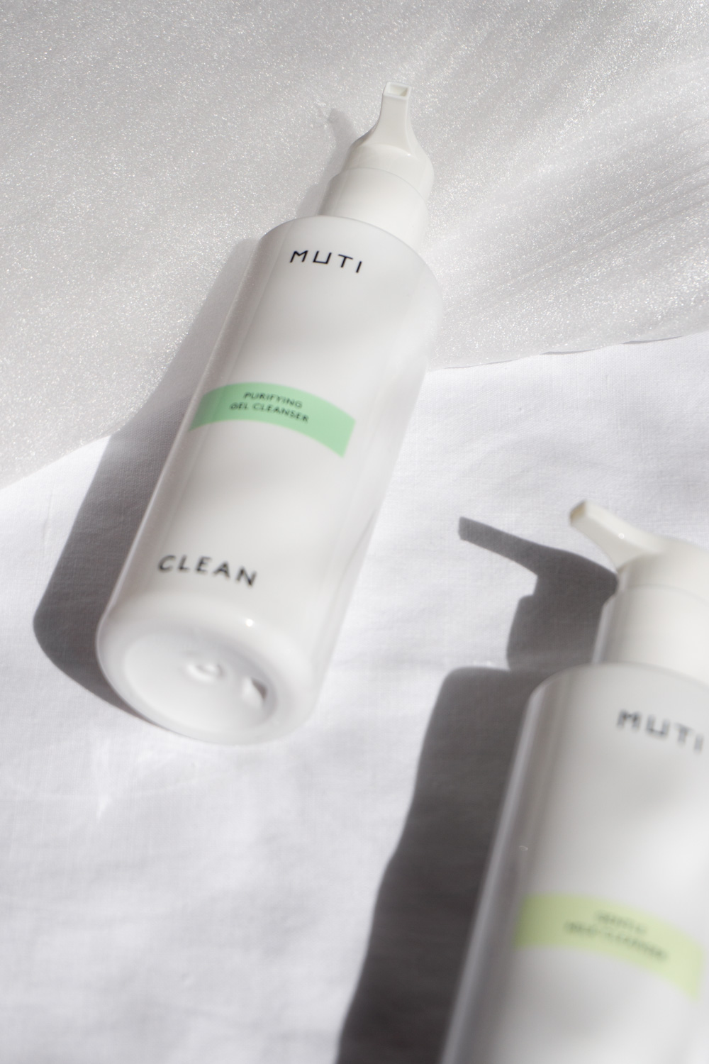 MUTI Skincare - Clean Facial Cleanser, Minimalist Everyday Skincare Routine | Natural Beauty, Packaging Design, Product Photography, Light & Shadows, Shadow Play - Slow Living & Self Care | RG Daily Blog