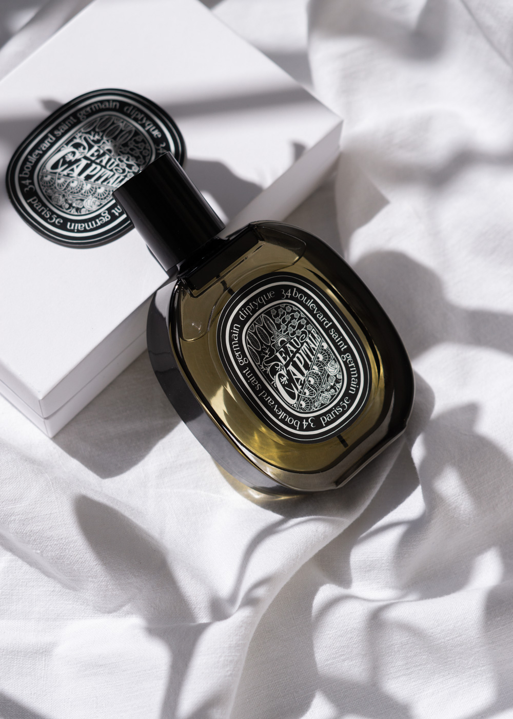 Diptyque Paris Perfume ~ Parfum Beauty Fragrance, French Aesthetic, Product Photography, Light Shadows, Shadow Play, Minimalist Style, Fashion - RG Daily Blog