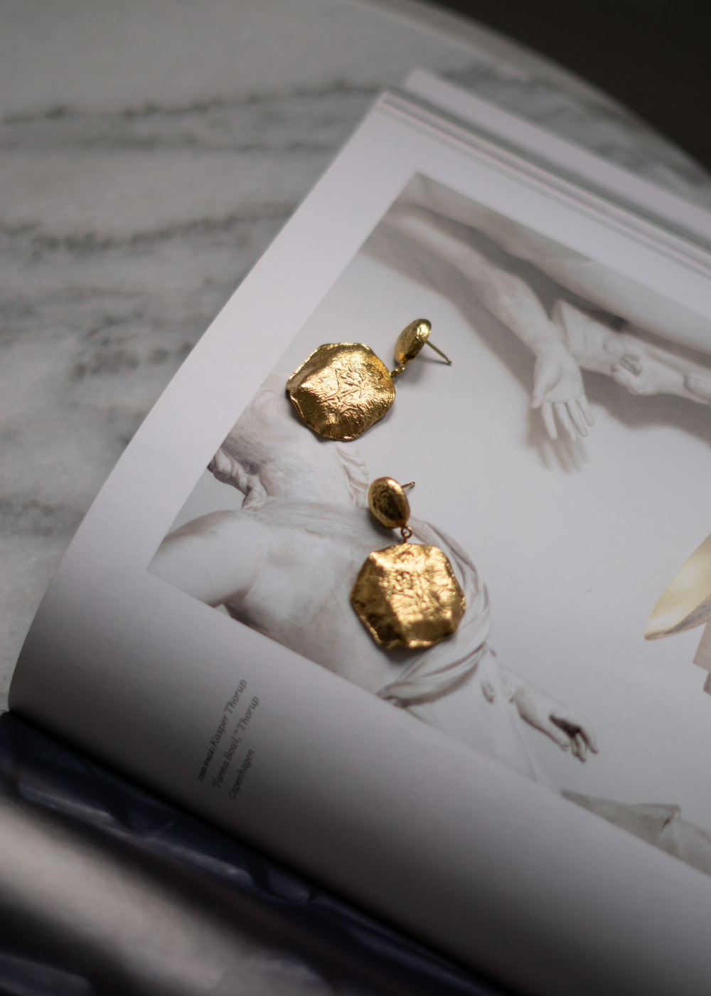 Handcrafted Gold Jewelry, Earrings Maria Sørensen, Danish Design | Fashion Style Timeless Aesthetic, Statement Golden Jewelry | RG Daily Blog