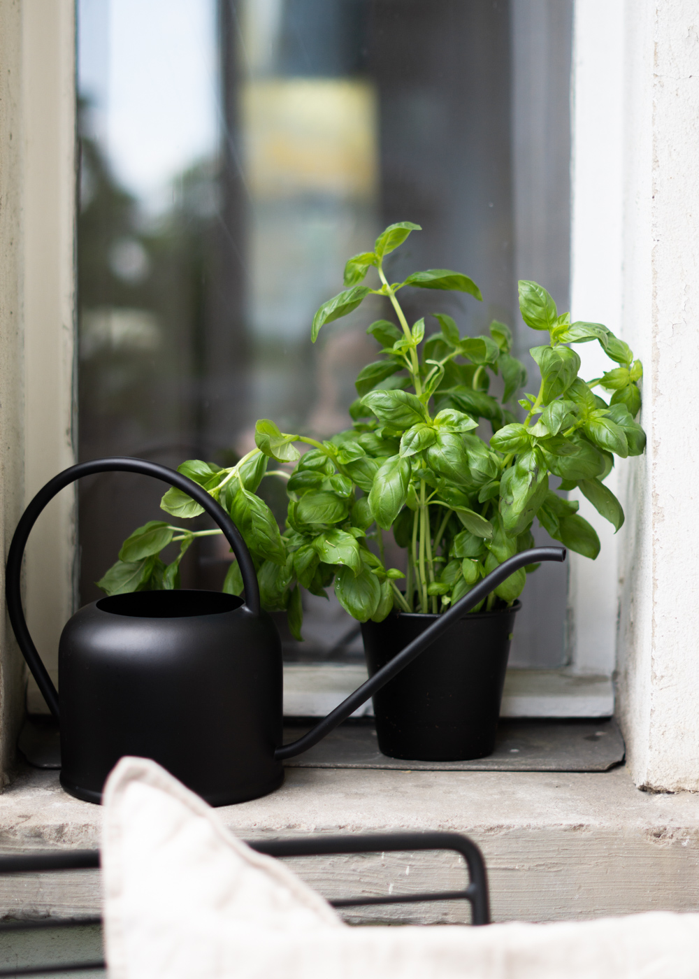 H&M Home, Balcony Styling, Summer Vibes, Marble Cafe Table, Water Can, Plants, Herb Garden - Neutral Home, Scandinavian Interior, Natural Aesthetic, Minimalist Decor, Beige Style, RG Daily Blog