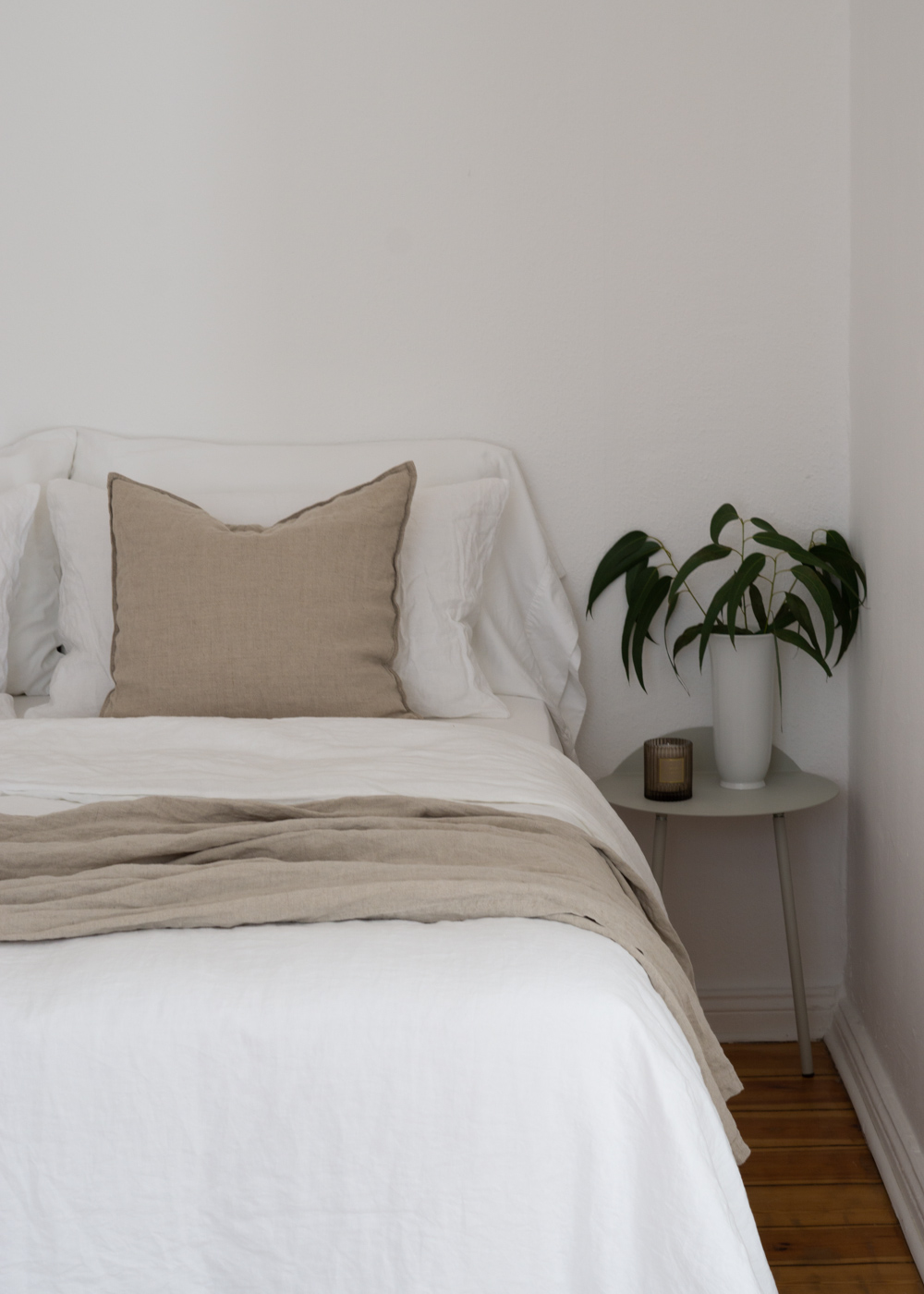 H&M Home, Beige Linen Bedding, Bedroom Style - Neutral Home, Scandinavian Interior, Natural Aesthetic, Minimalist Decor, Beige Style, RG Daily Blog