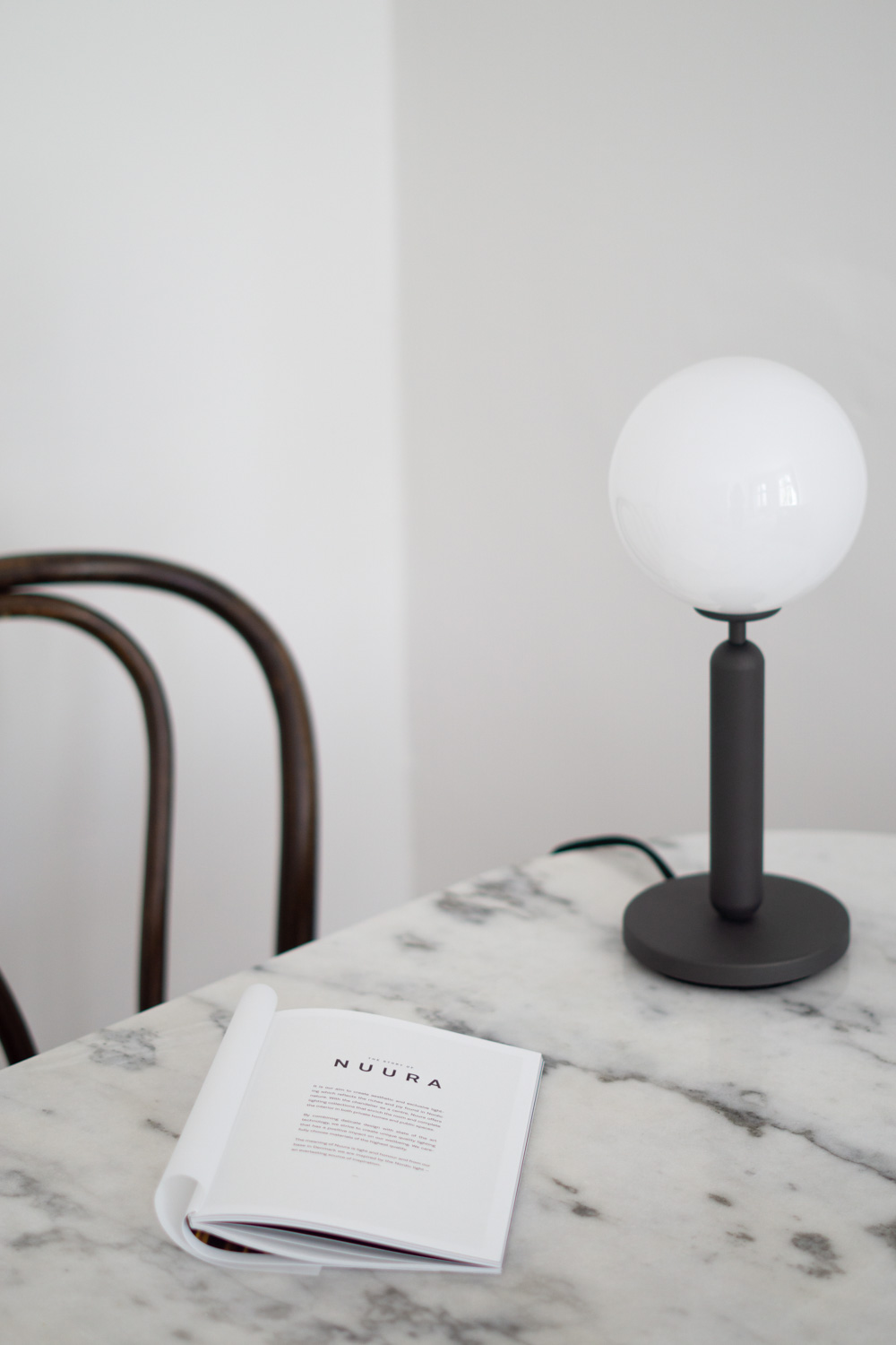 Nuura Lighting, Danish Design, Glass Table Lamp, Miira, Minimalist Home, Classic Interior, Timeless Style, Scandinavian Decor, Neutral Aesthetic