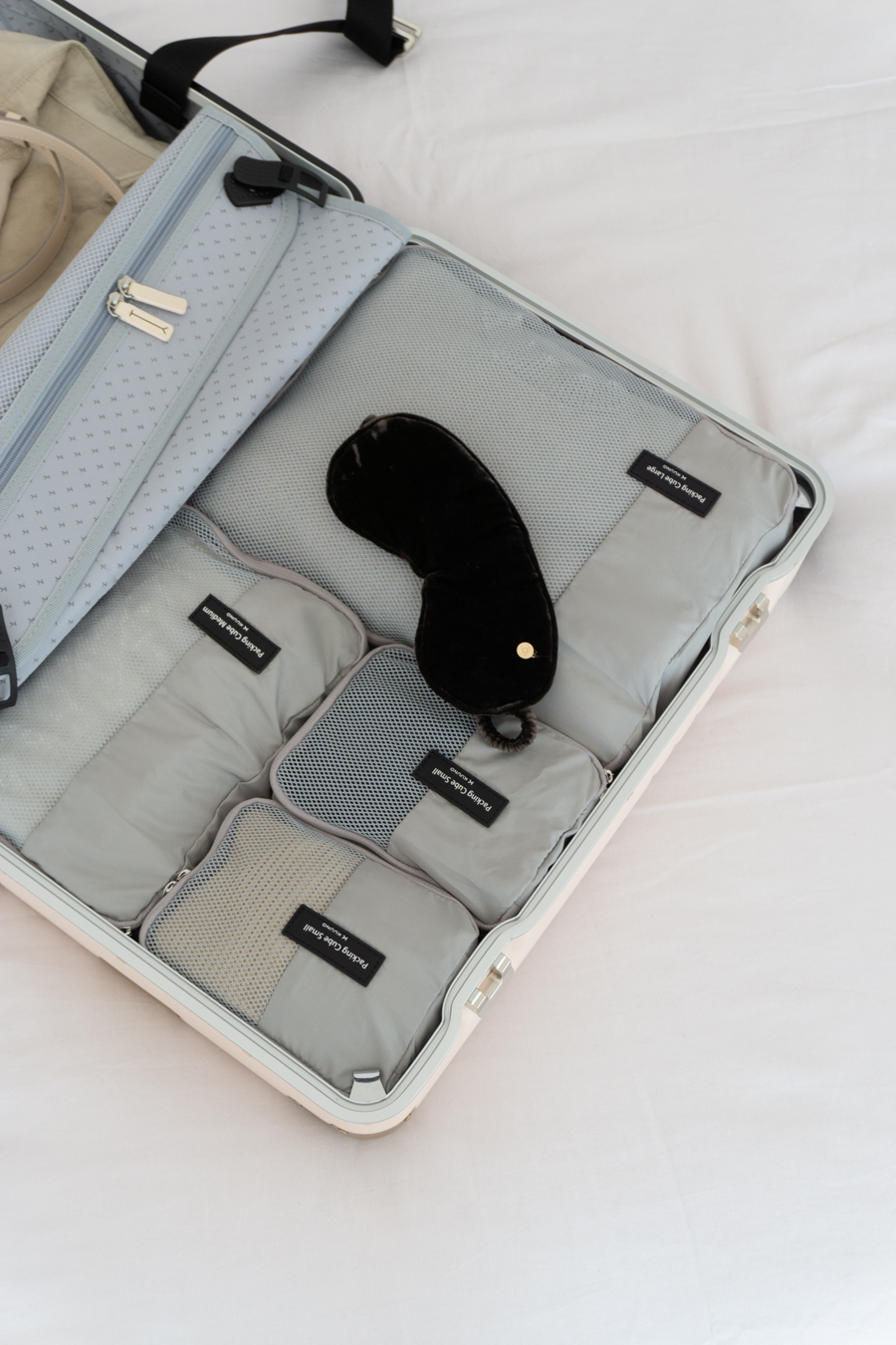 Kuuno Carry-On Suitcase, Designer Luggage, Minimalist Travel Aesthetic, Neutral Style