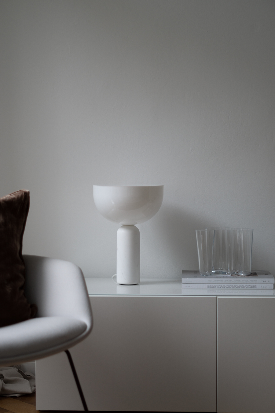 New Works Kizu Lamp, Aalto Savoy Vase, Neutral Interior Aesthetic, Danish Design
