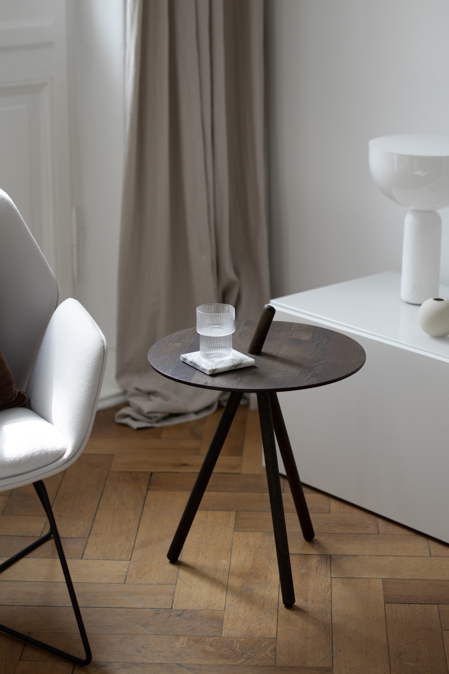 Woud Come Here Table, Ferm Living Ripple Glass, Minimalist Home, Neutral Aesthetic, Danish Design