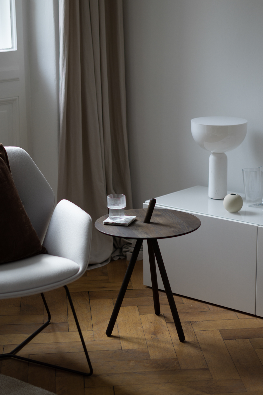 Woud Come Here Table, Ferm Living Ripple Glass, Minimalist Home, Neutral Aesthetic, Danish Design