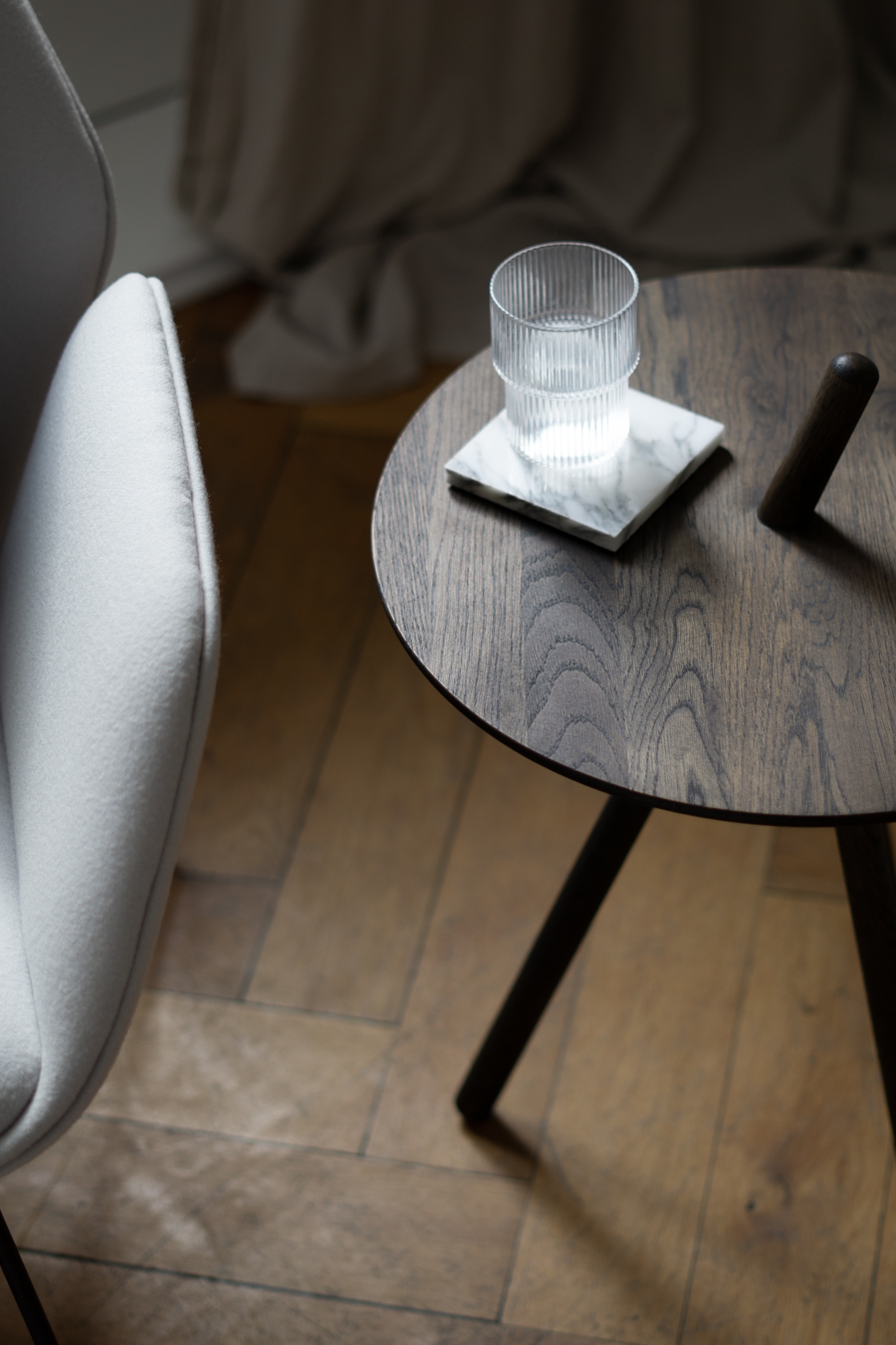 Woud Come Here Table, Ferm Living Ripple Glass, Minimalist Home, Neutral Aesthetic, Danish Design