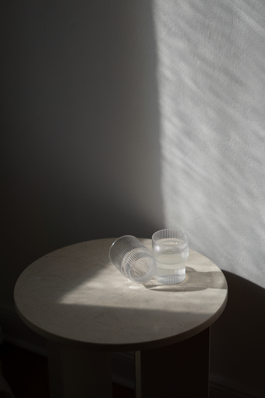 Ferm Living Ripple Glass, Androgyne Side Table, Nest UK