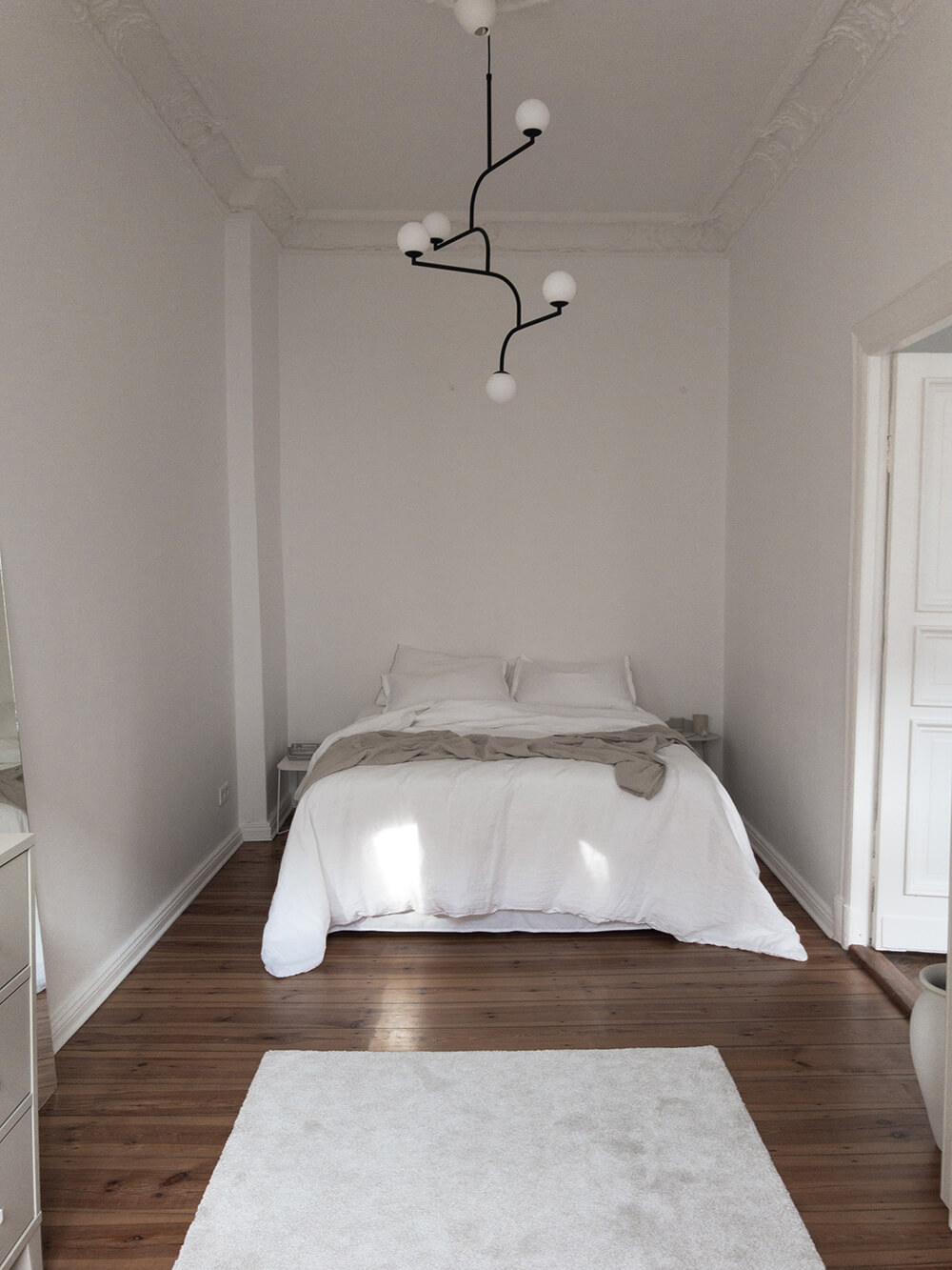 White Bedroom and Pholc Lamp
