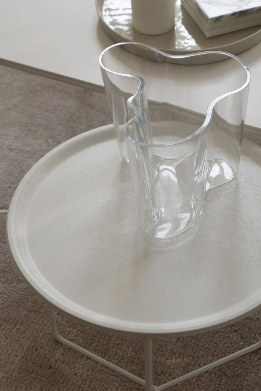 Aalto Vase, White Coffee Table