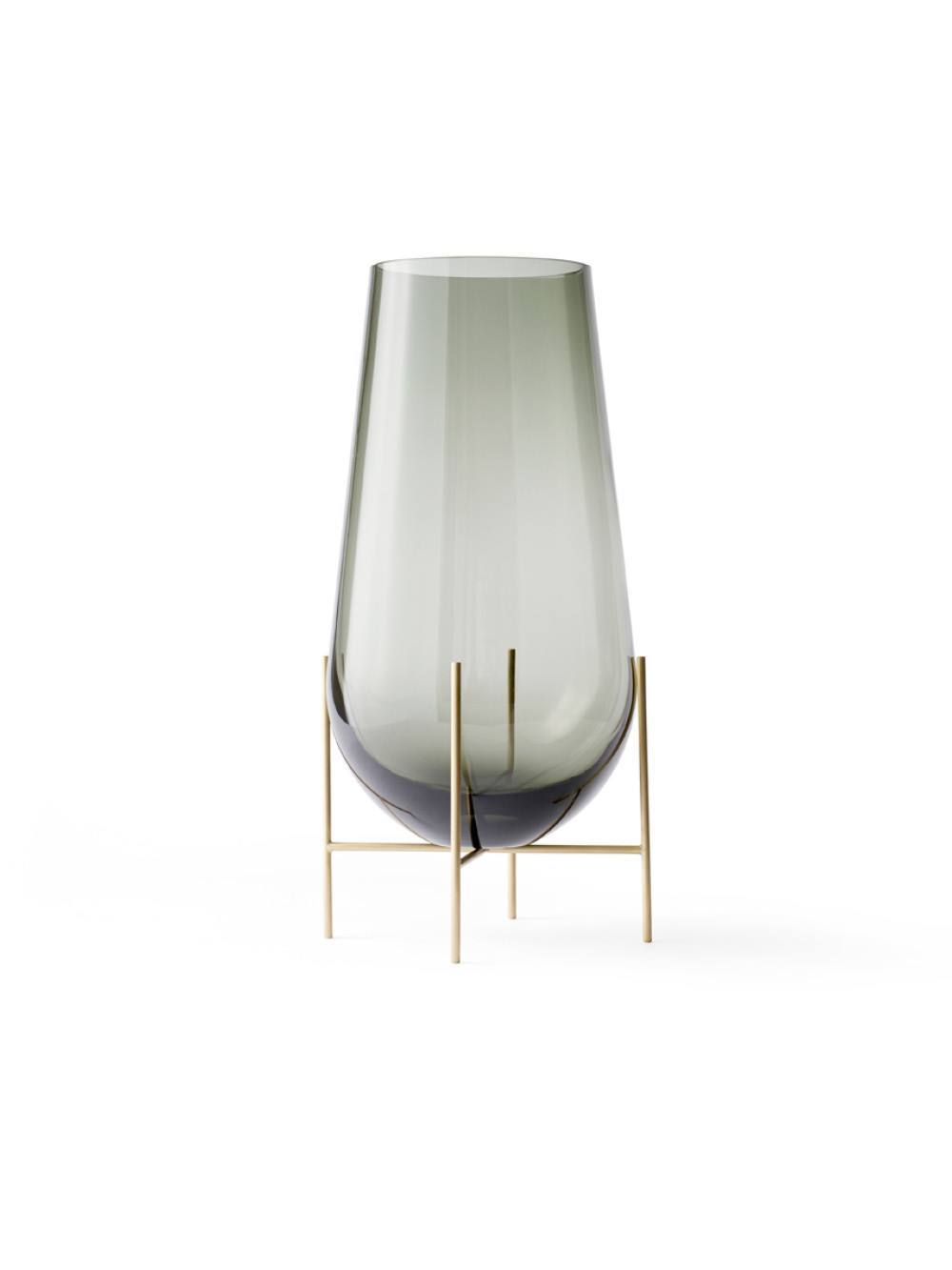 Echasse Vase, Menu Space - Smoke & Brass