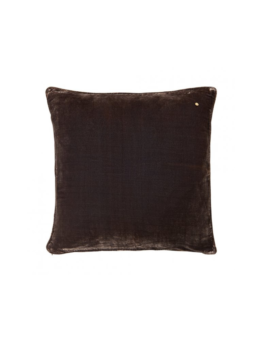Silk Velvet Pillow, Vibeke Scott - Nougat Eggplant Brown