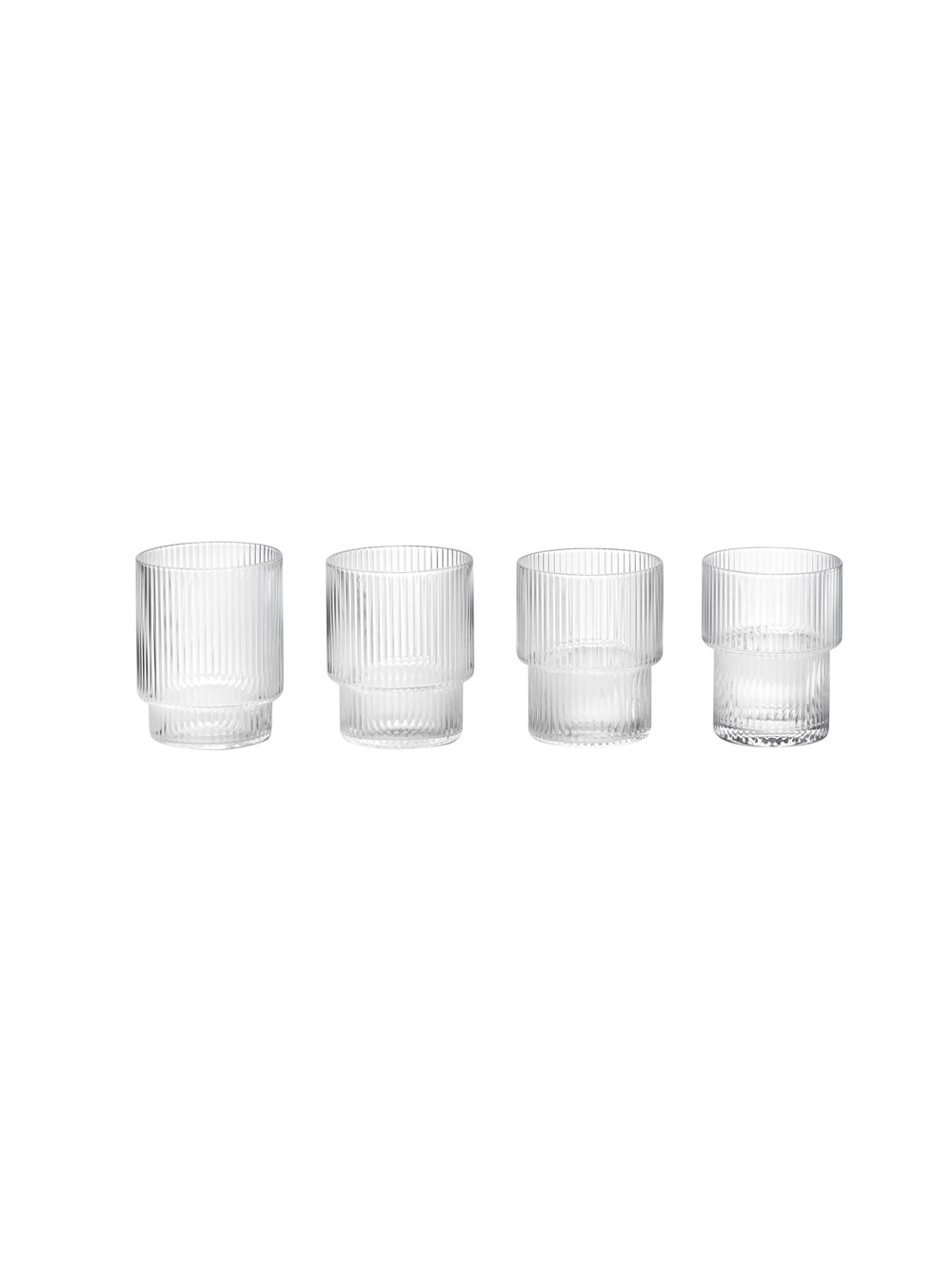 Ripple Glasses, Ferm LIVING - Clear