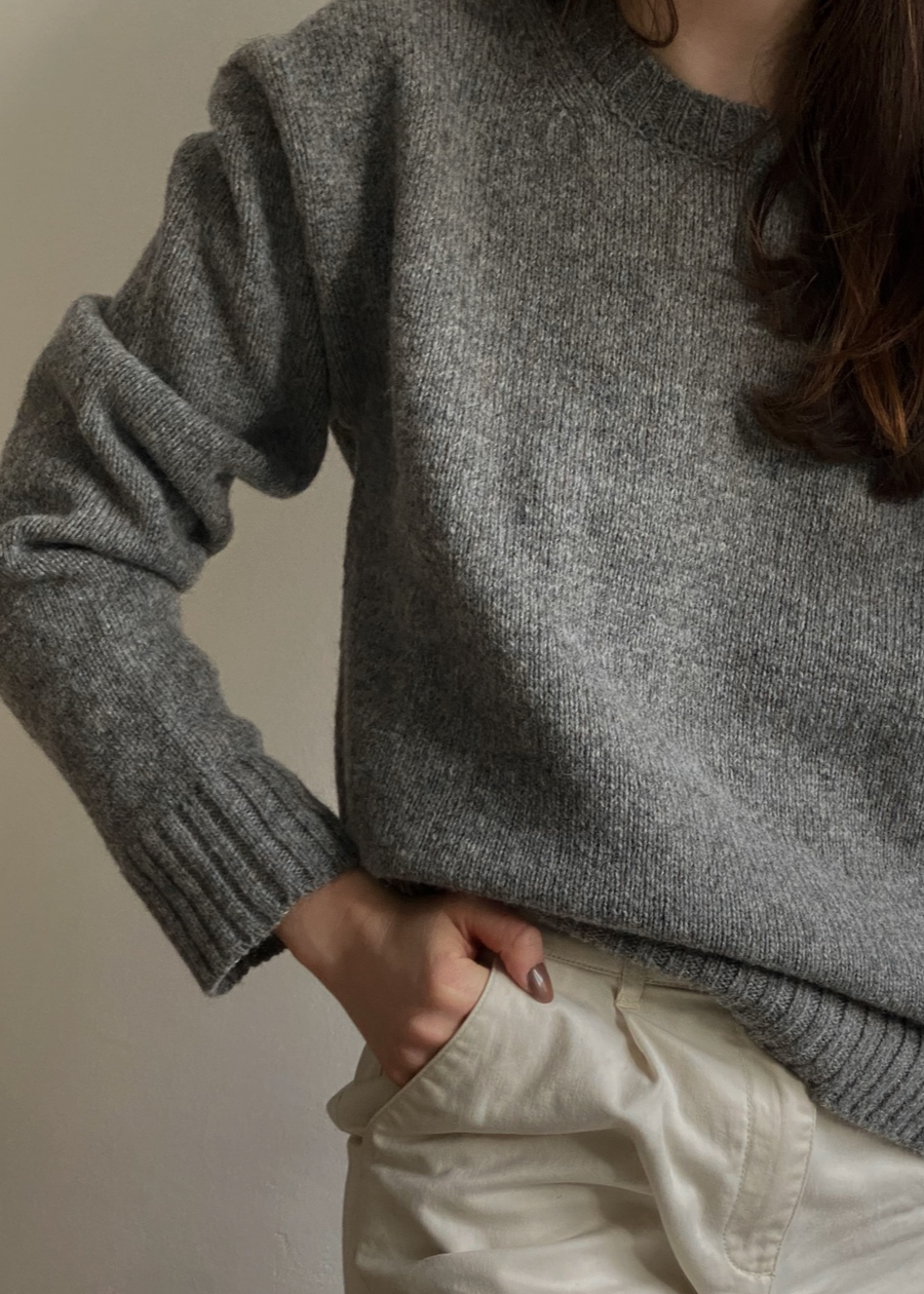 Filippa-K-Swedish-Wool-Max-Sweater-Concious-Fashion-Grey-Pullover