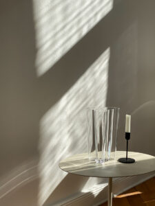 Aalto Vase and Candle | Rebecca Goddard