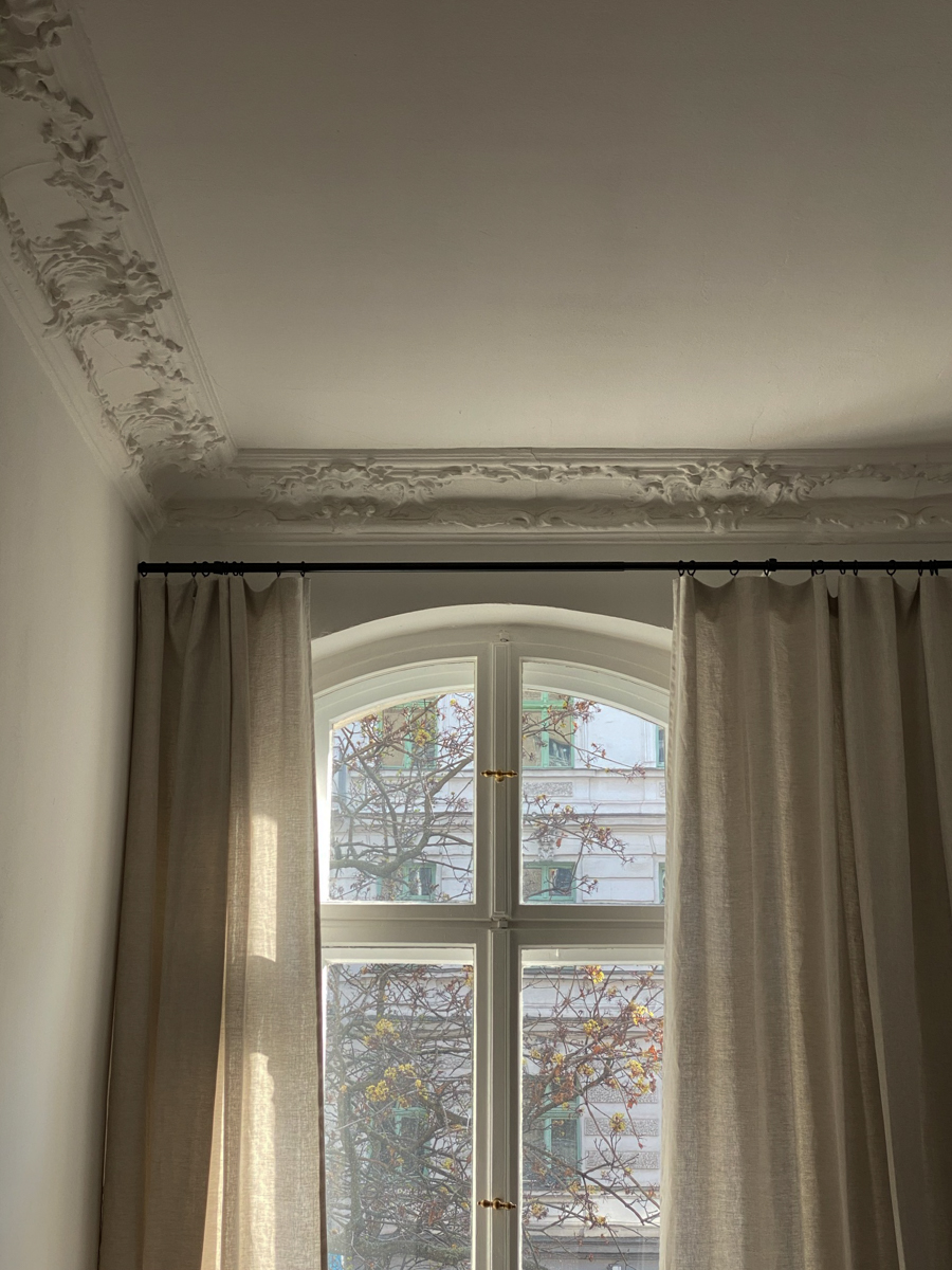 Beige Linen Curtains | Rebecca Goddard