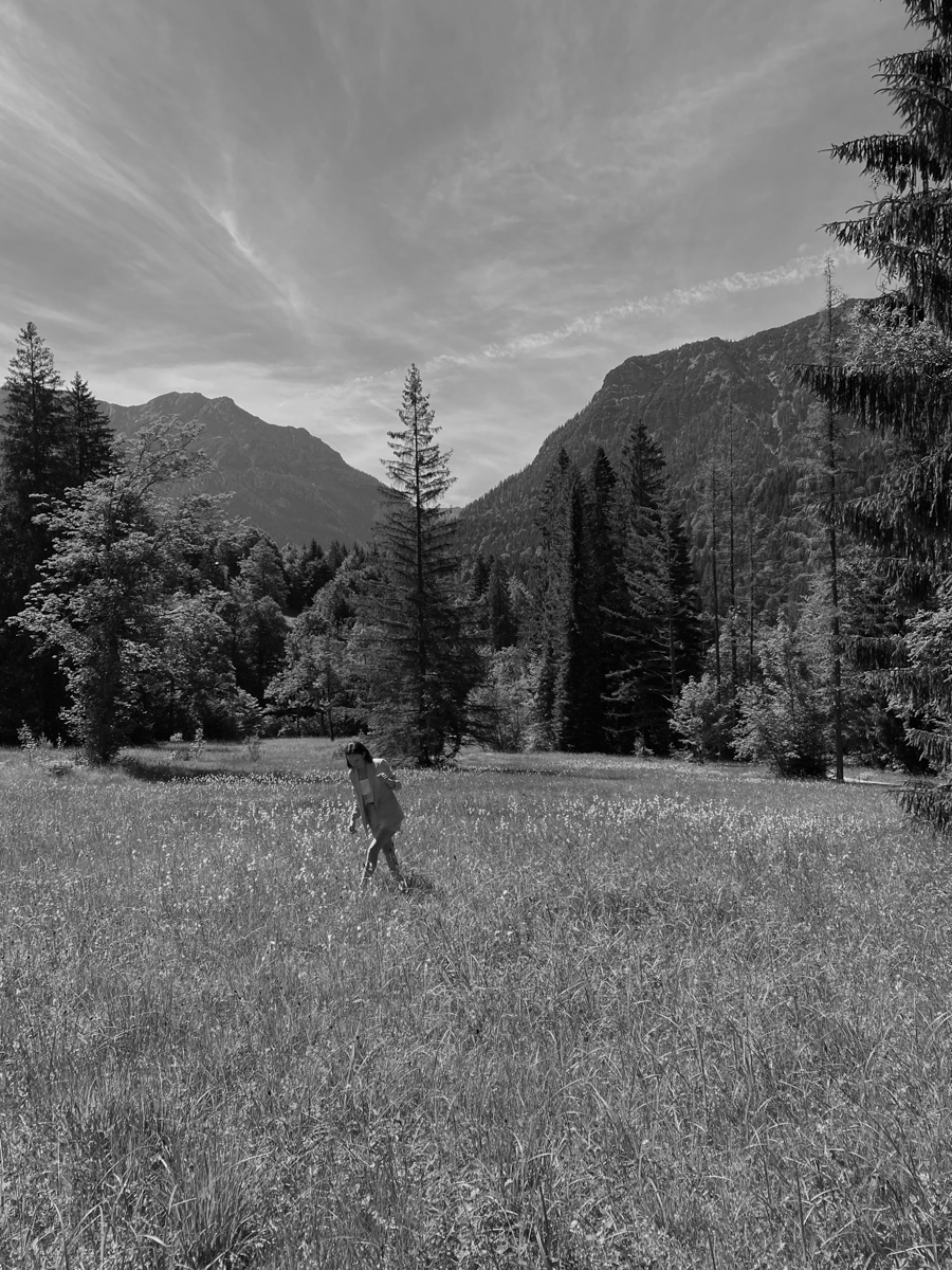 Black & White Summer Vibes, June in Munich, Alps