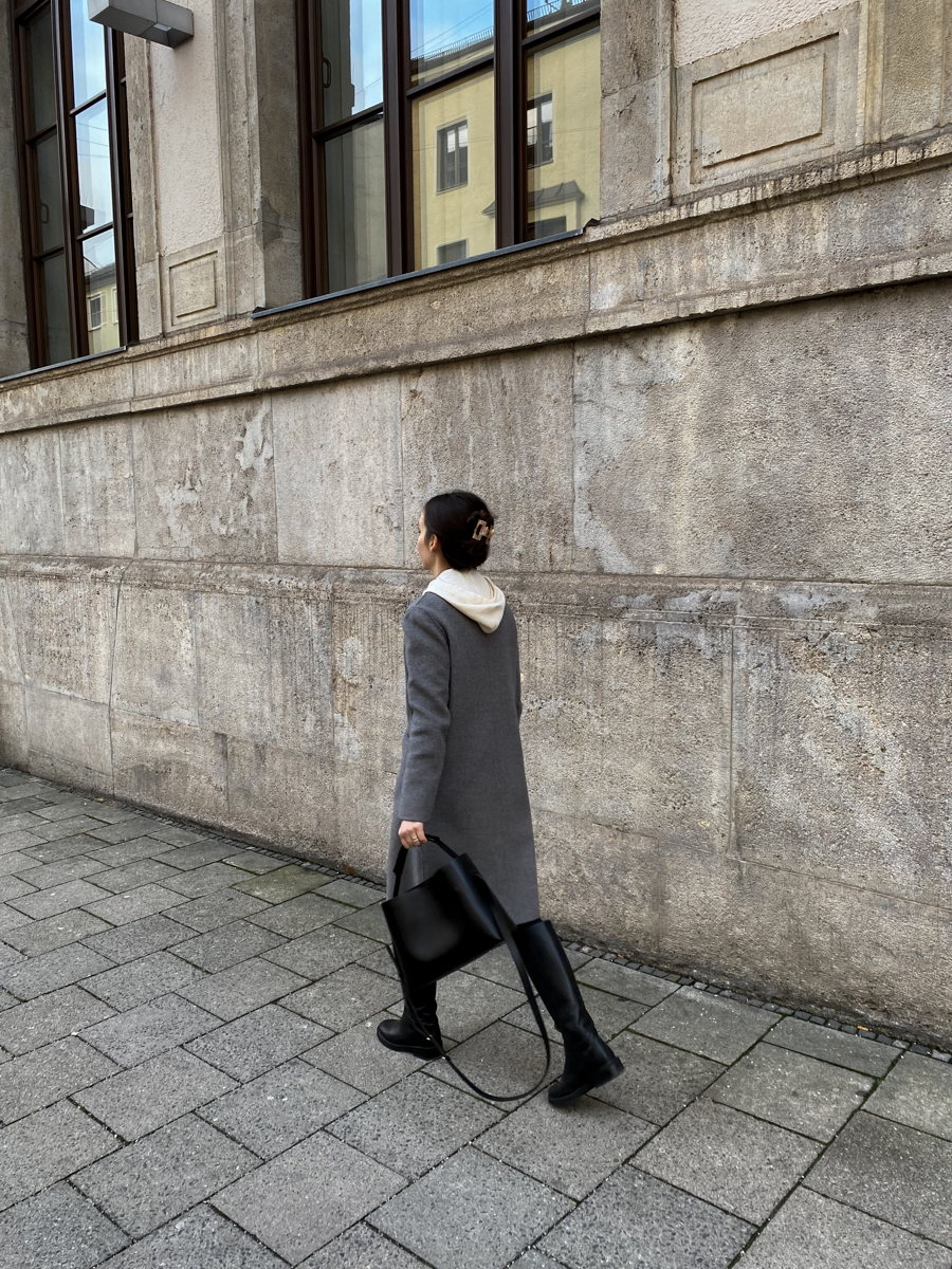 Minimal Winter Outfit, Grey Wool, RG Daily Blog