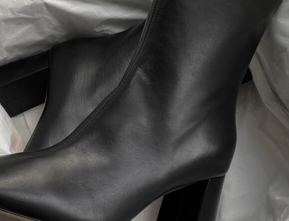 Dear Frances Cube Boots, Black Leather | RG Daily Blog