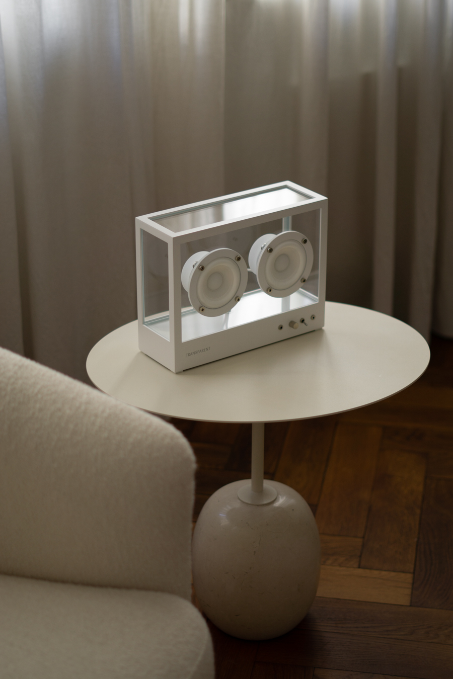 Transparent Speaker, White