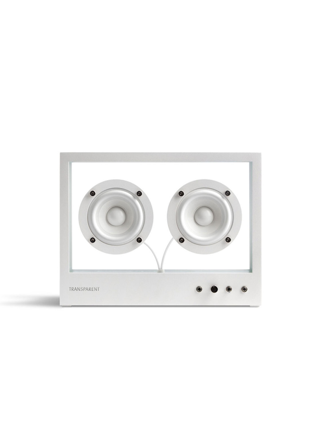 Transparent Small White Speaker