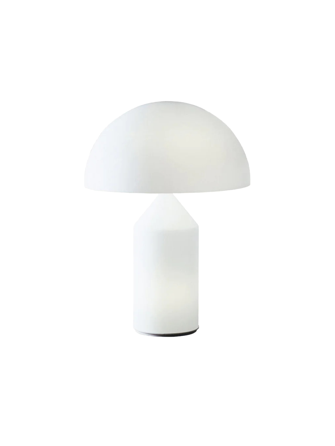 Oluce Atollo 237 Table Lamp, Opal Glass, Medium Size