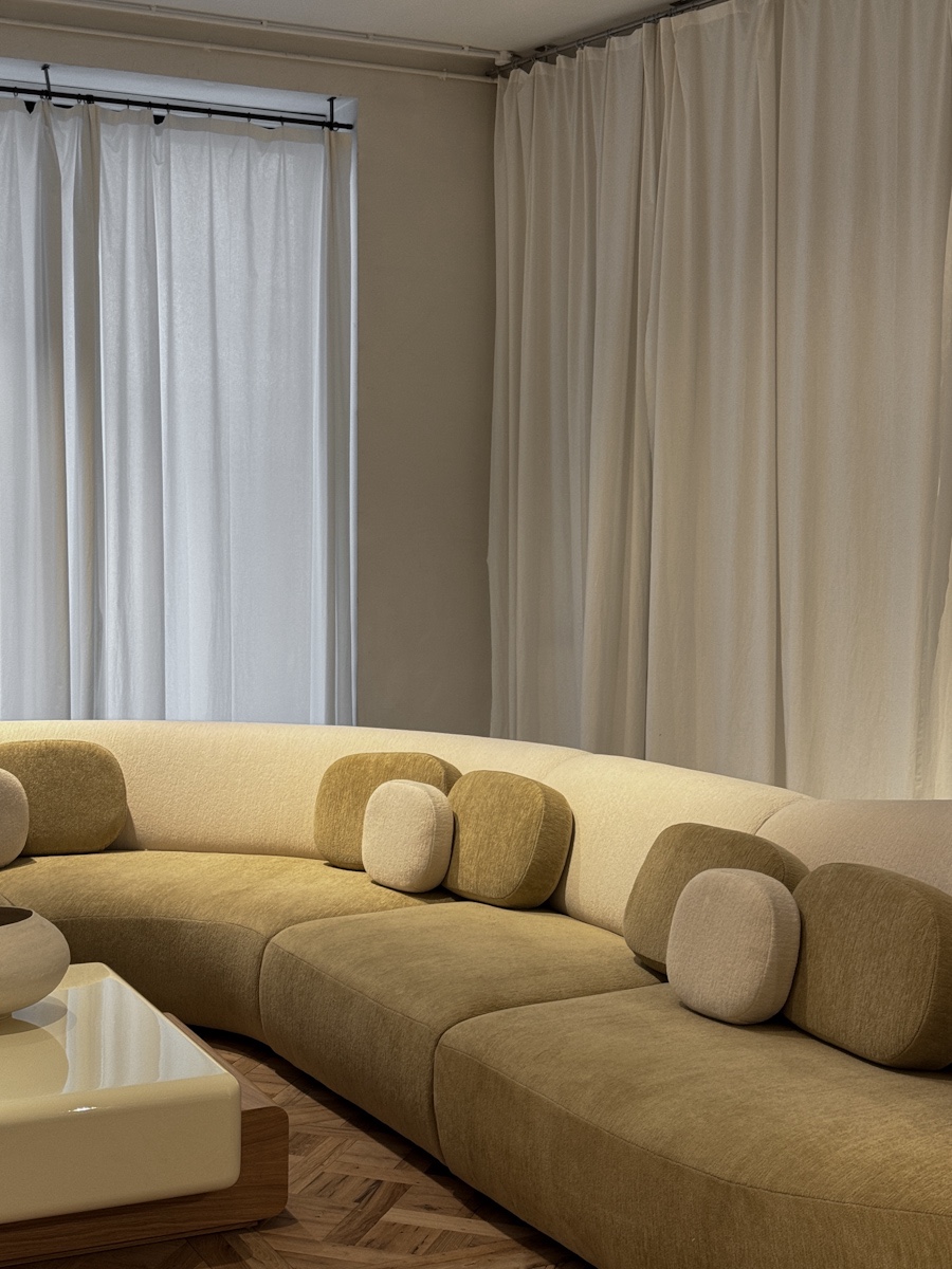 Pierre Augustin Rose Paris Showroom Sofa