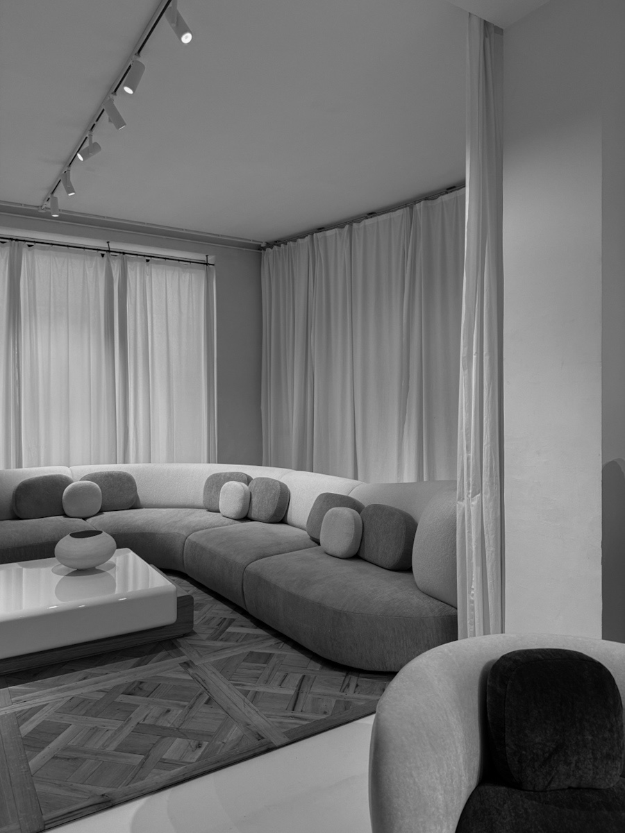 Pierre Augustin Rose Paris Showroom Sofa